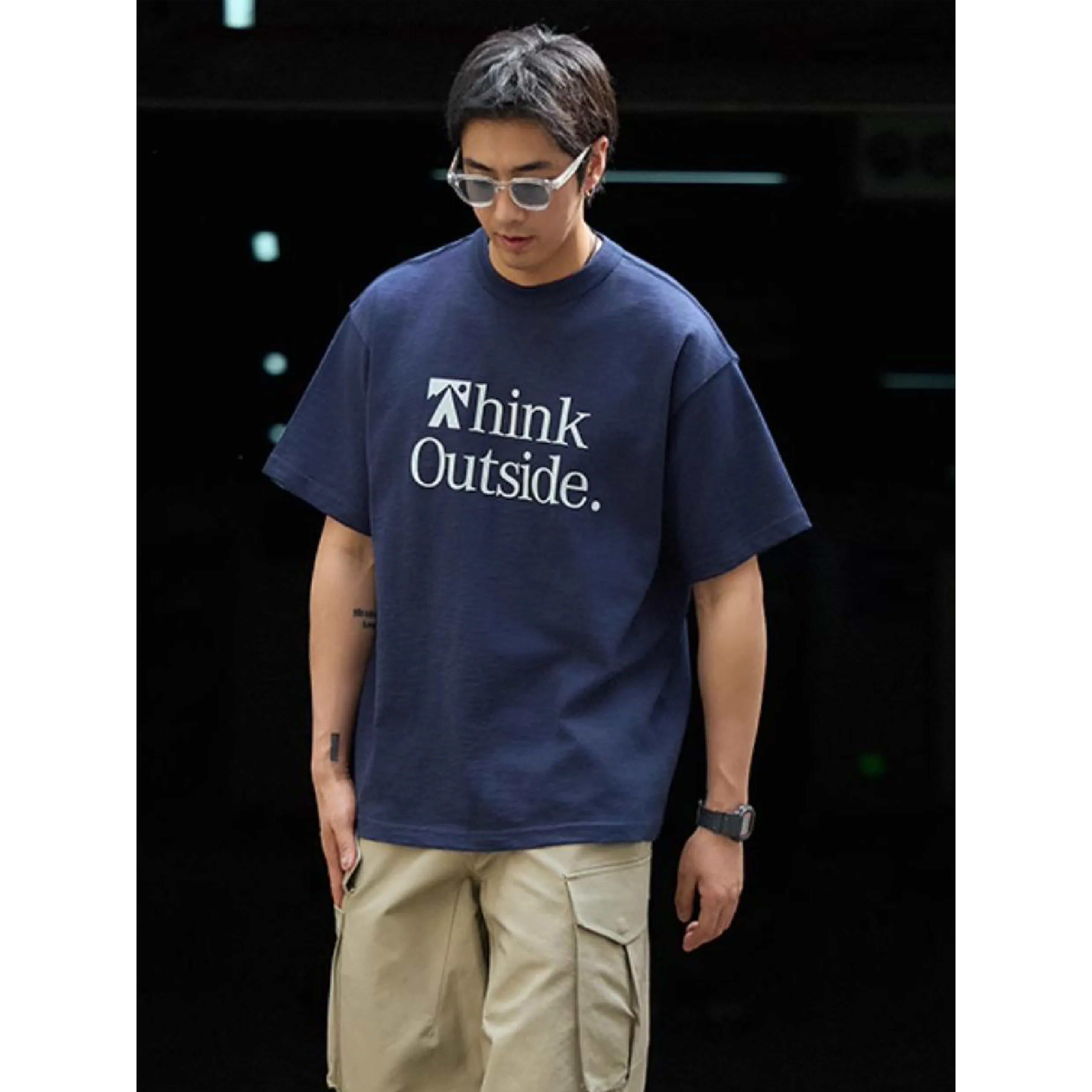 TANOXI Slub Cotton Graphic Tee 竹節棉印花短Tee [TNX-T302]