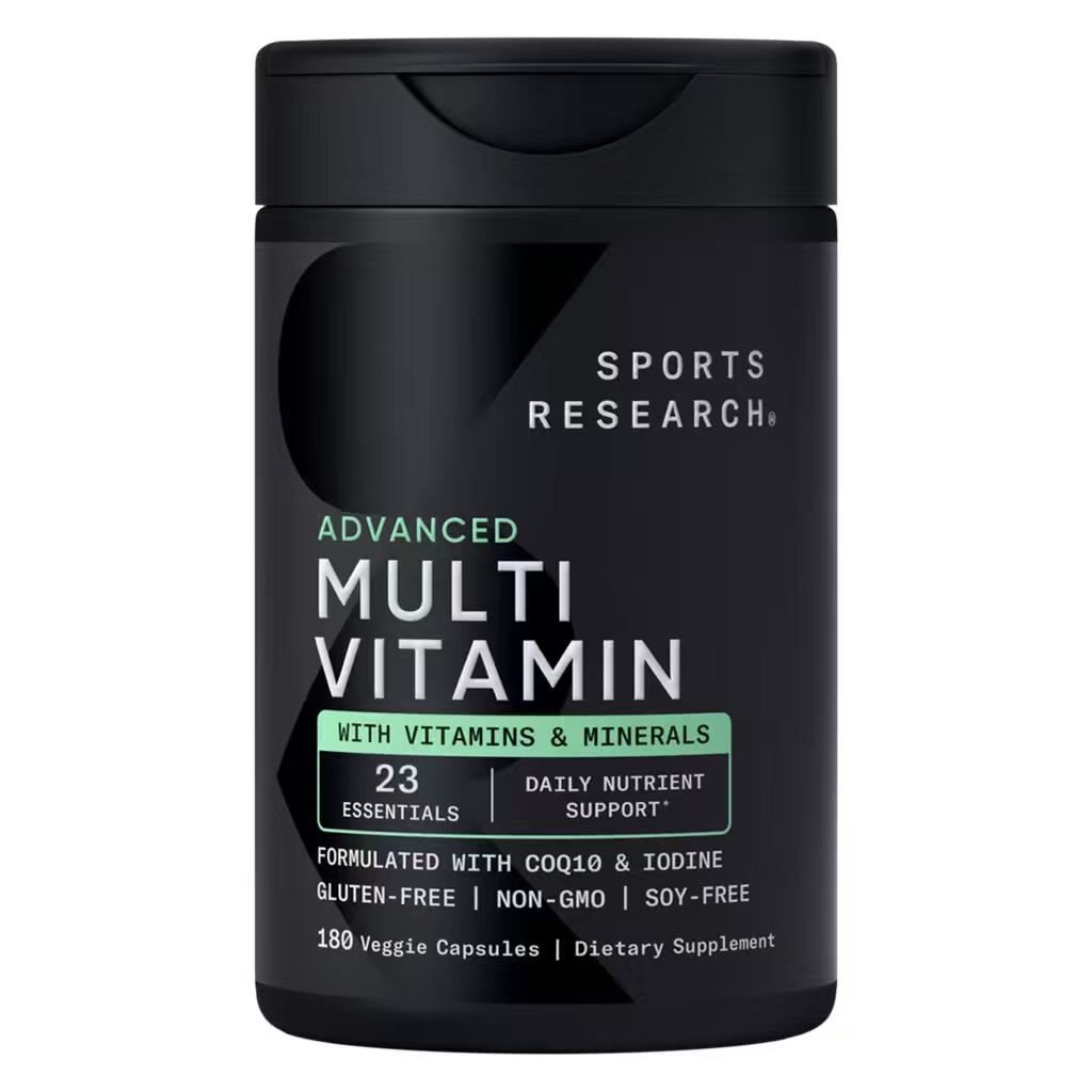 【預購】Sports Research H0822133 高級綜合維他命素食膠囊 (180粒裝)