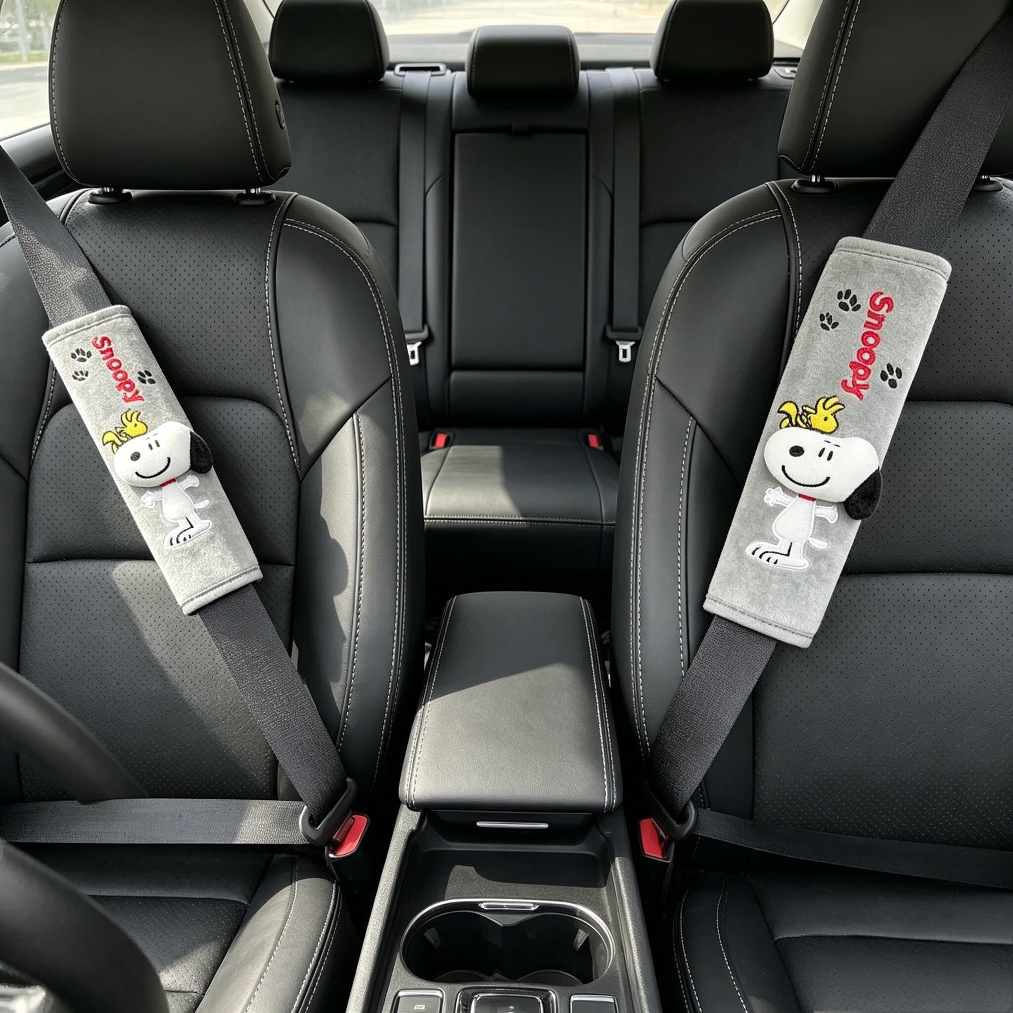 26160 花生漫畫Snoopy 立體公仔汽車安全帶保護套