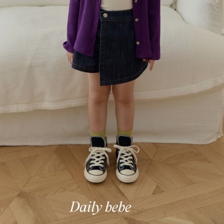 Dailybebe 雙層牛仔褲裙