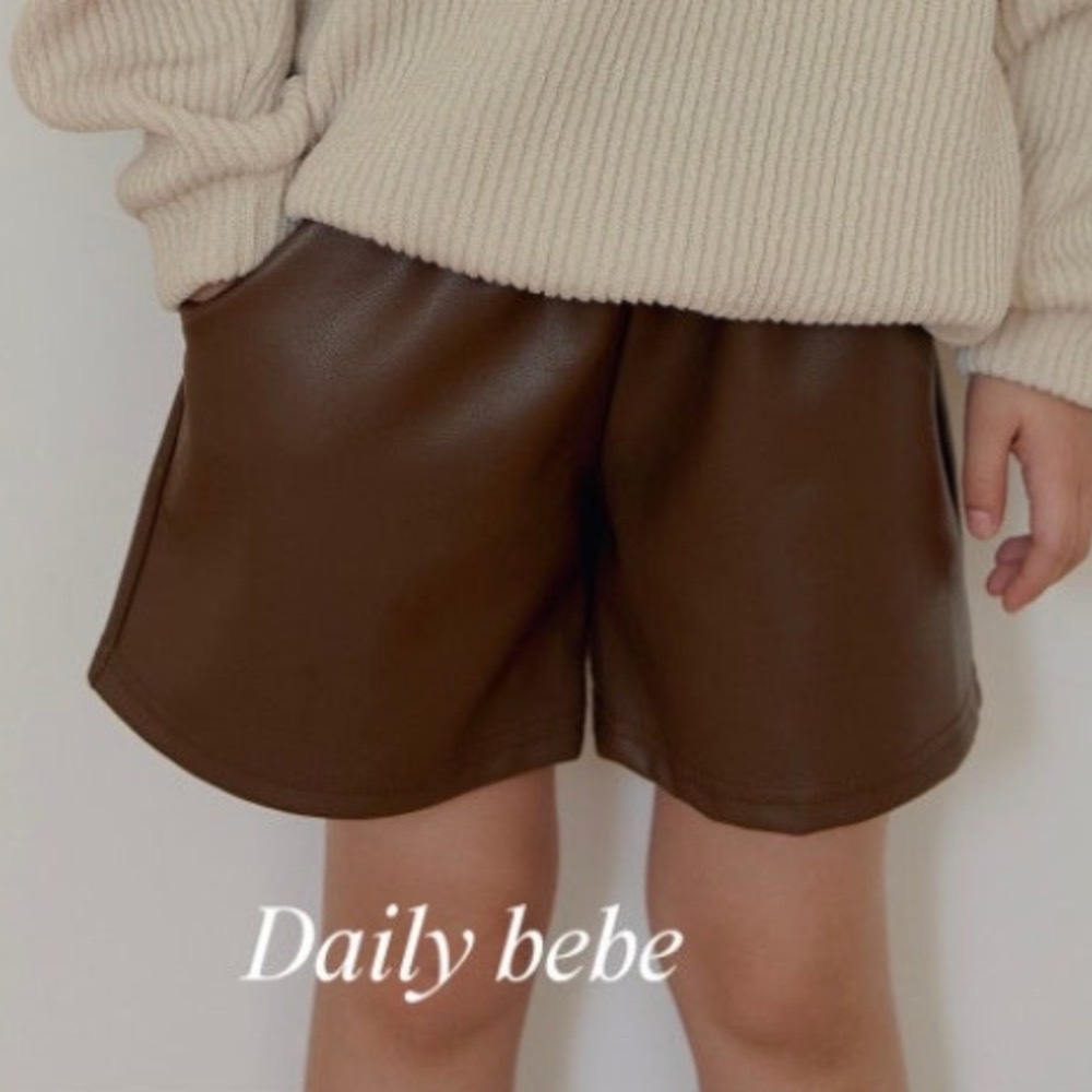 Dailybebe 時髦皮短褲 / 3色