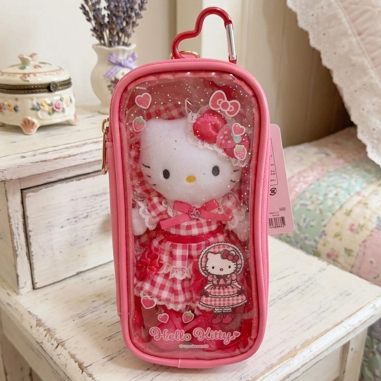 25147 Sanrio Hello Kitty 長腿系列 透視化妝袋 #JP-NIC25