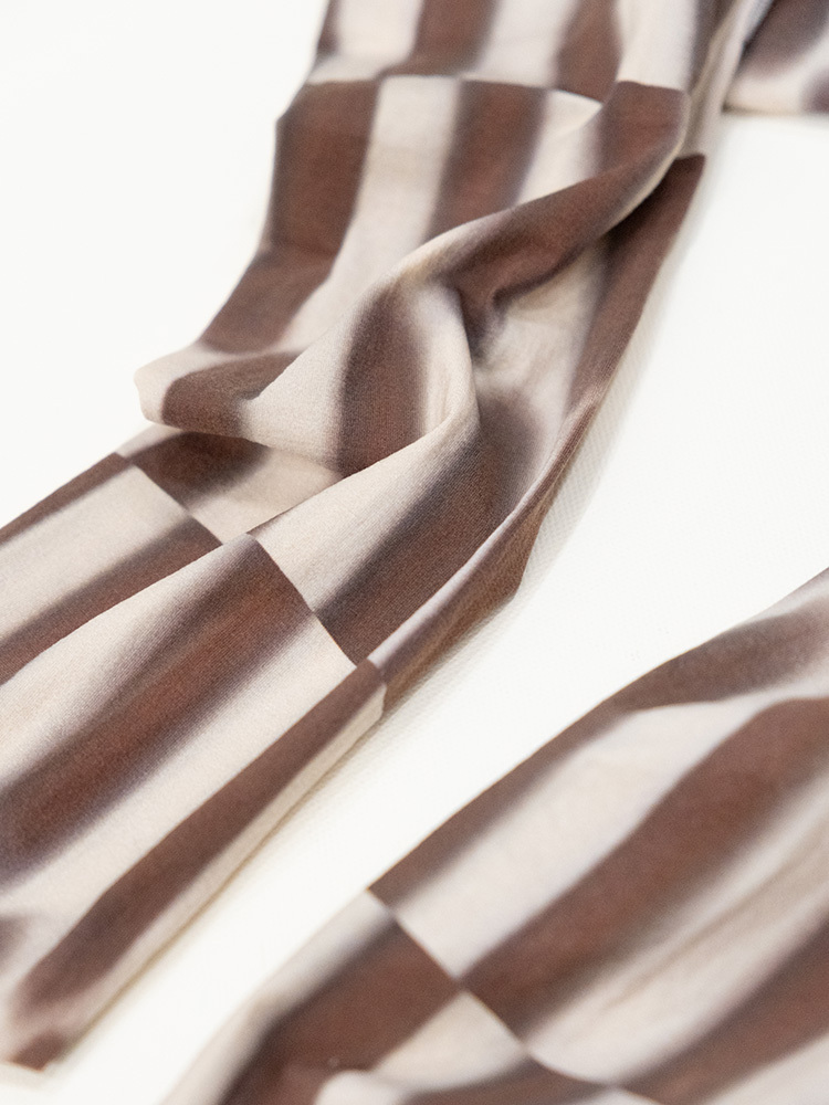 Brown Tile Print Tights