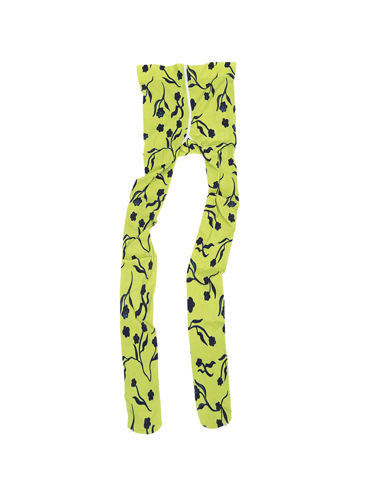 Floral Print Tights