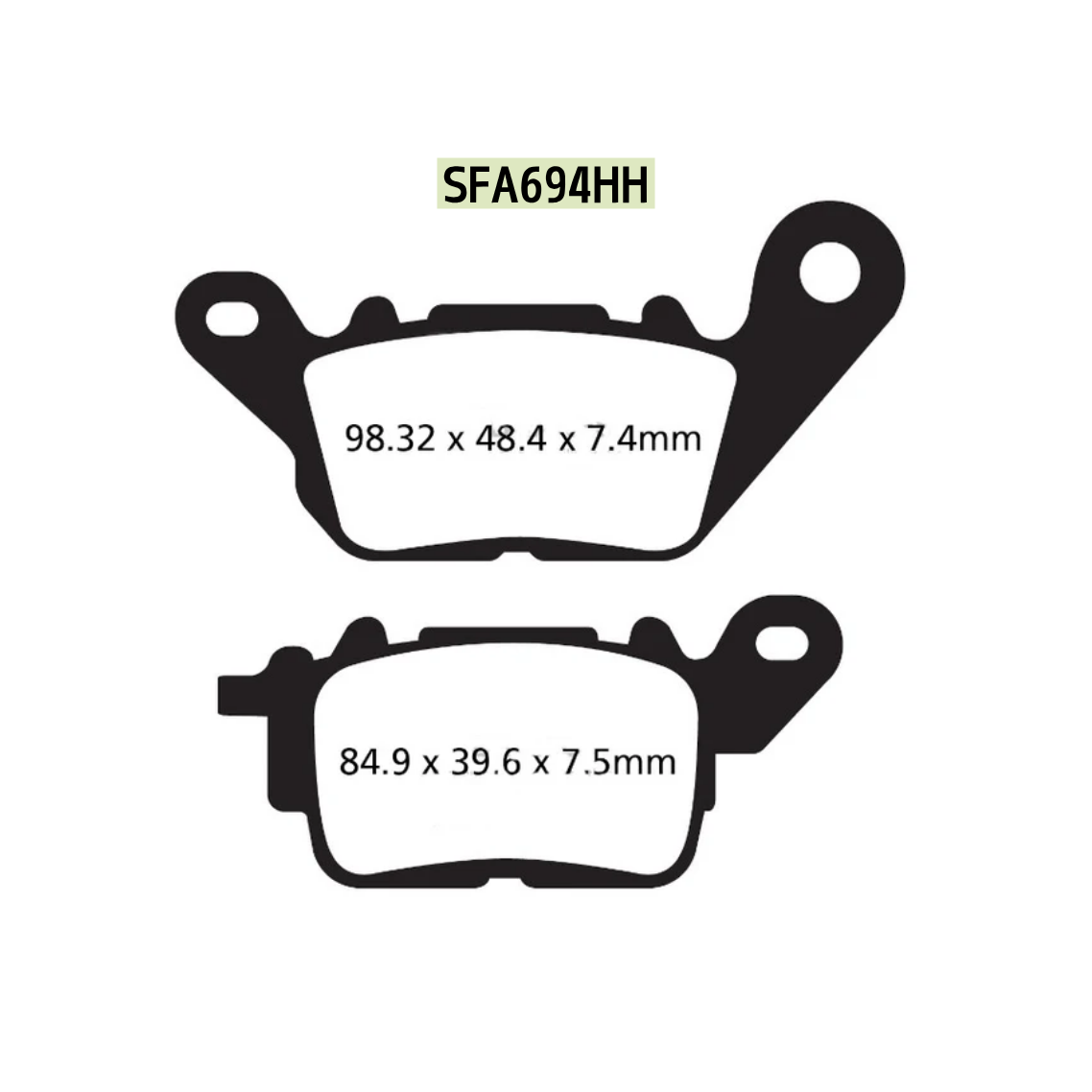 EBC SFA694HH Sintered Brake Pads