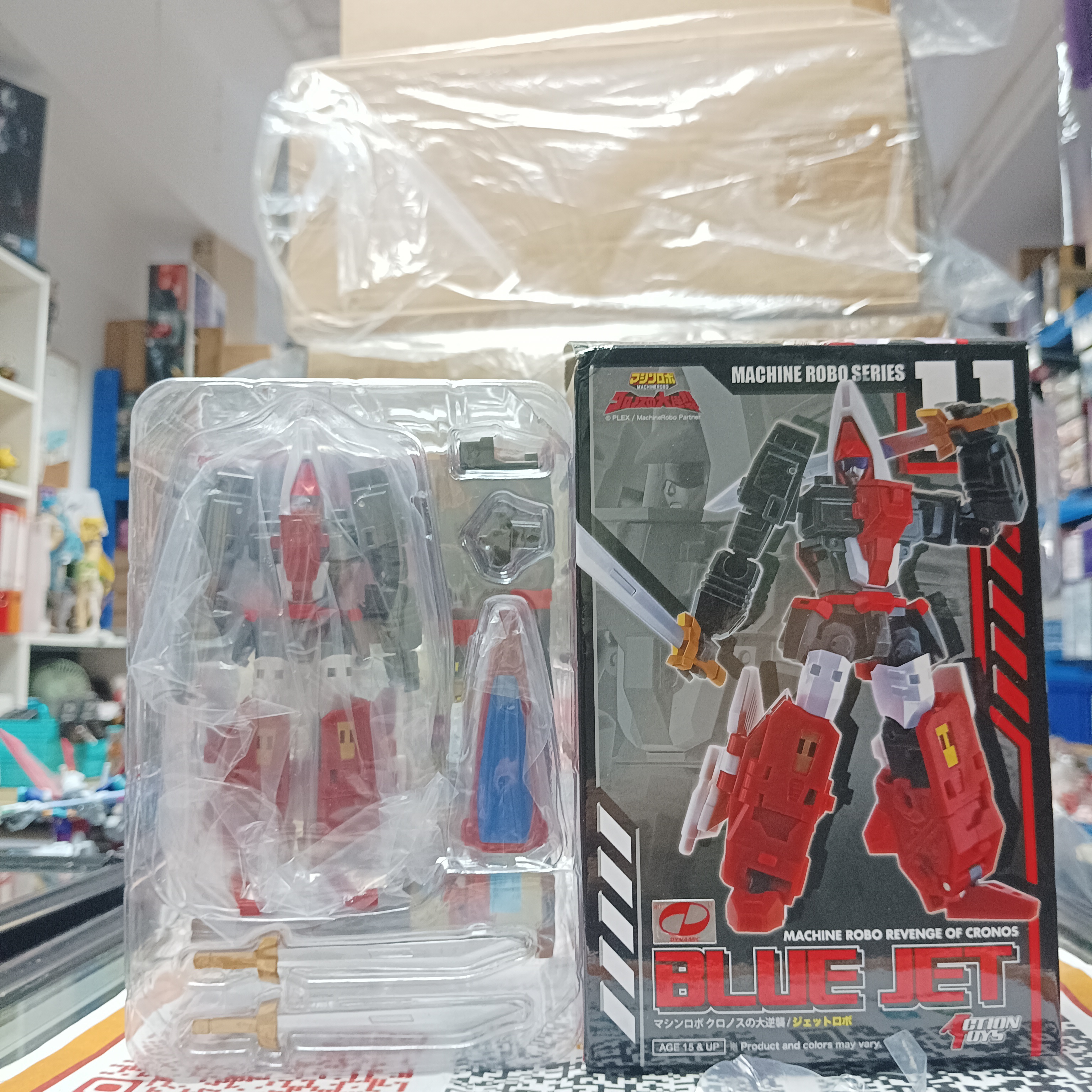 寄賣-Action Toys 天威勇士 Machine Robo 11 - Blue Jet 阿積