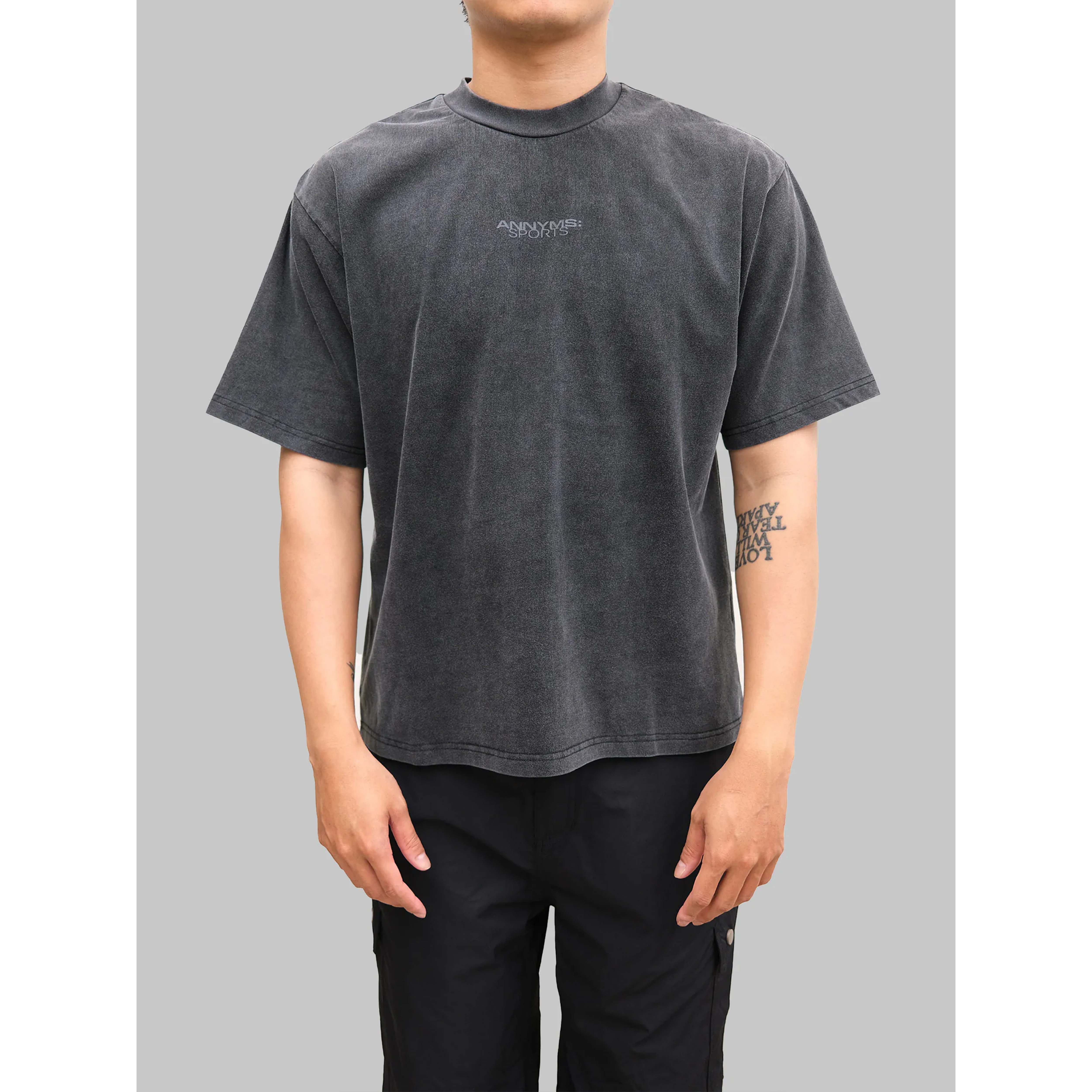 Anonymous Talking Logo Tee Logo水洗短Tee