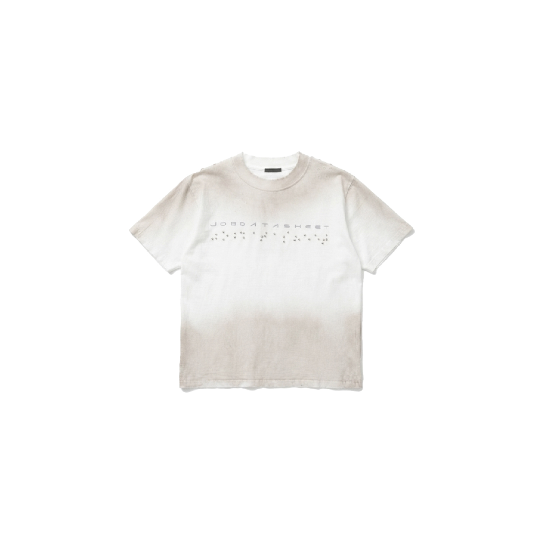 Jobdatasheet D49 Embossed Braille Tee 盲人 點字 短T 短袖