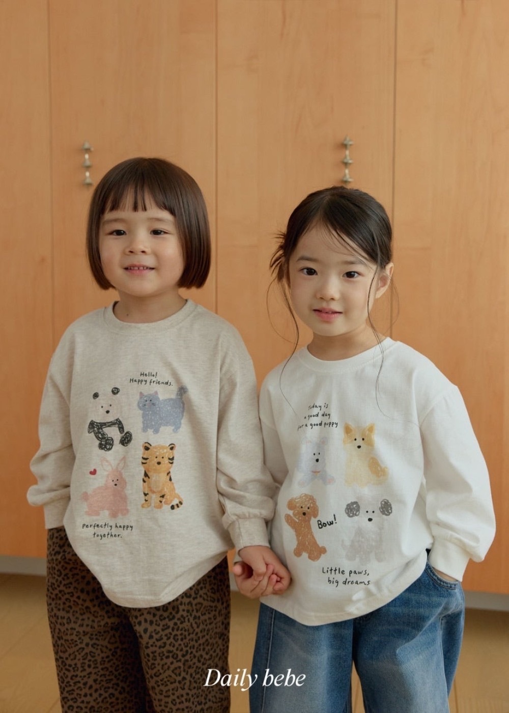 Dailybebe 小動物素描 tee / 2色