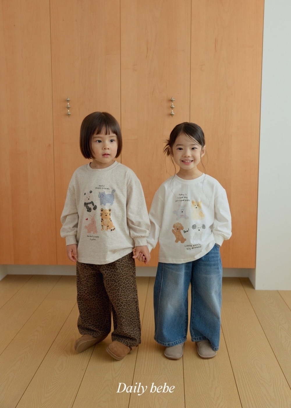 Dailybebe 小動物素描 tee / 2色