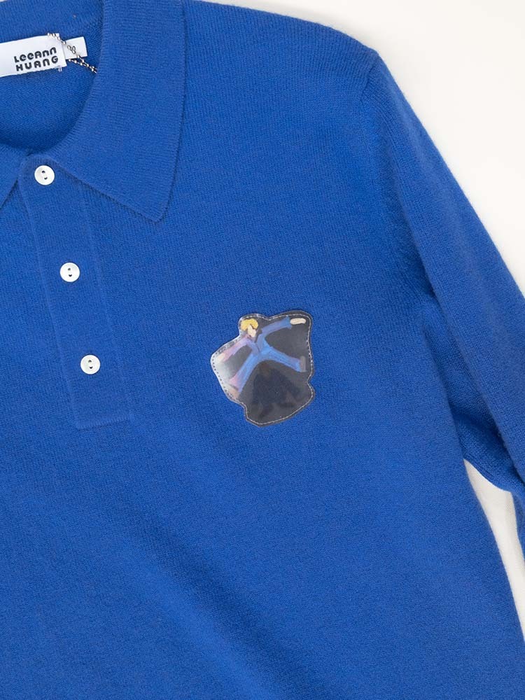 Dancer Blue Longsleeve Polo