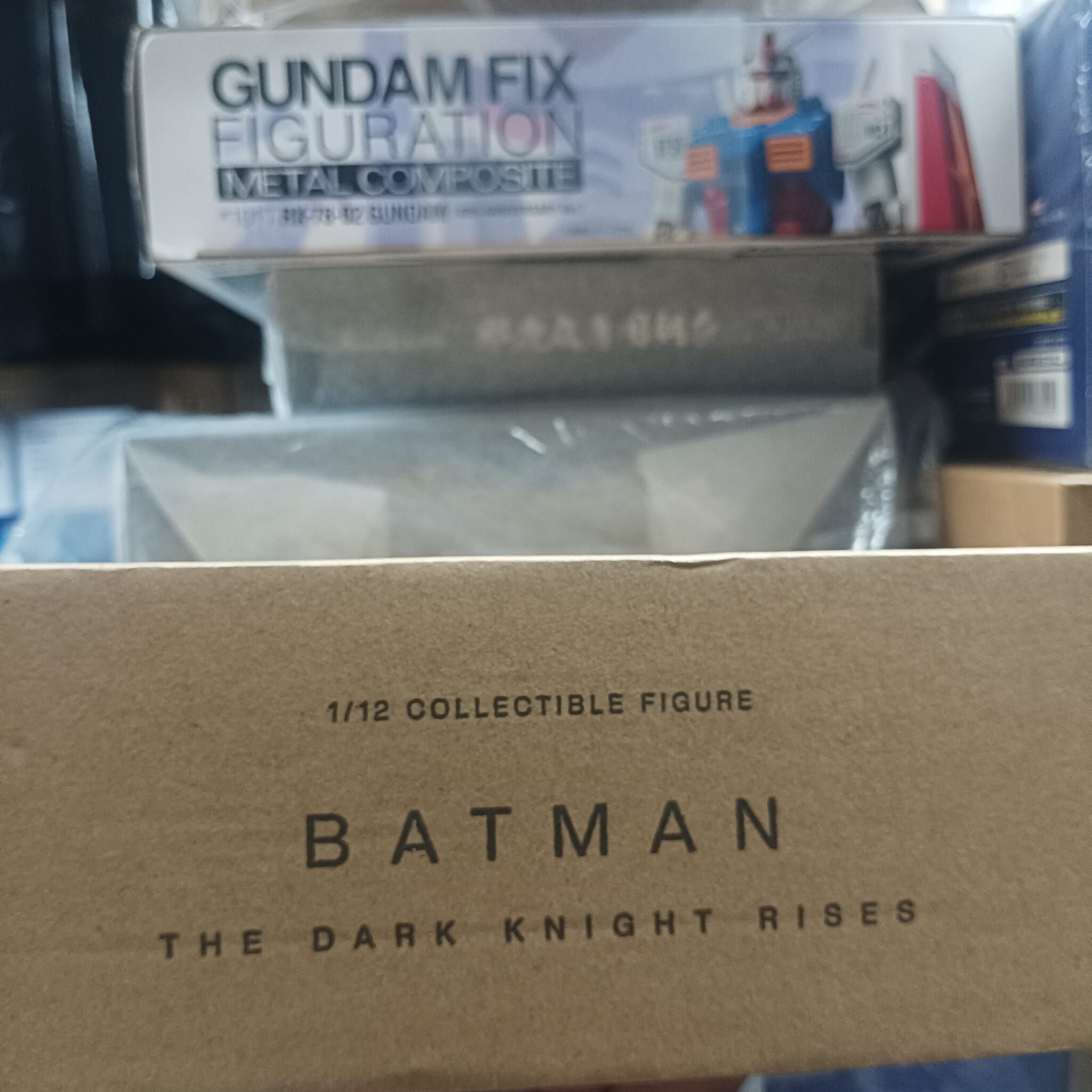 寄賣- Inart The Dark Knight Trilogy Batman 1/12 Deluxe version + 創世模王 The Dark Knight Trilogy 1/12 Batpod 模型