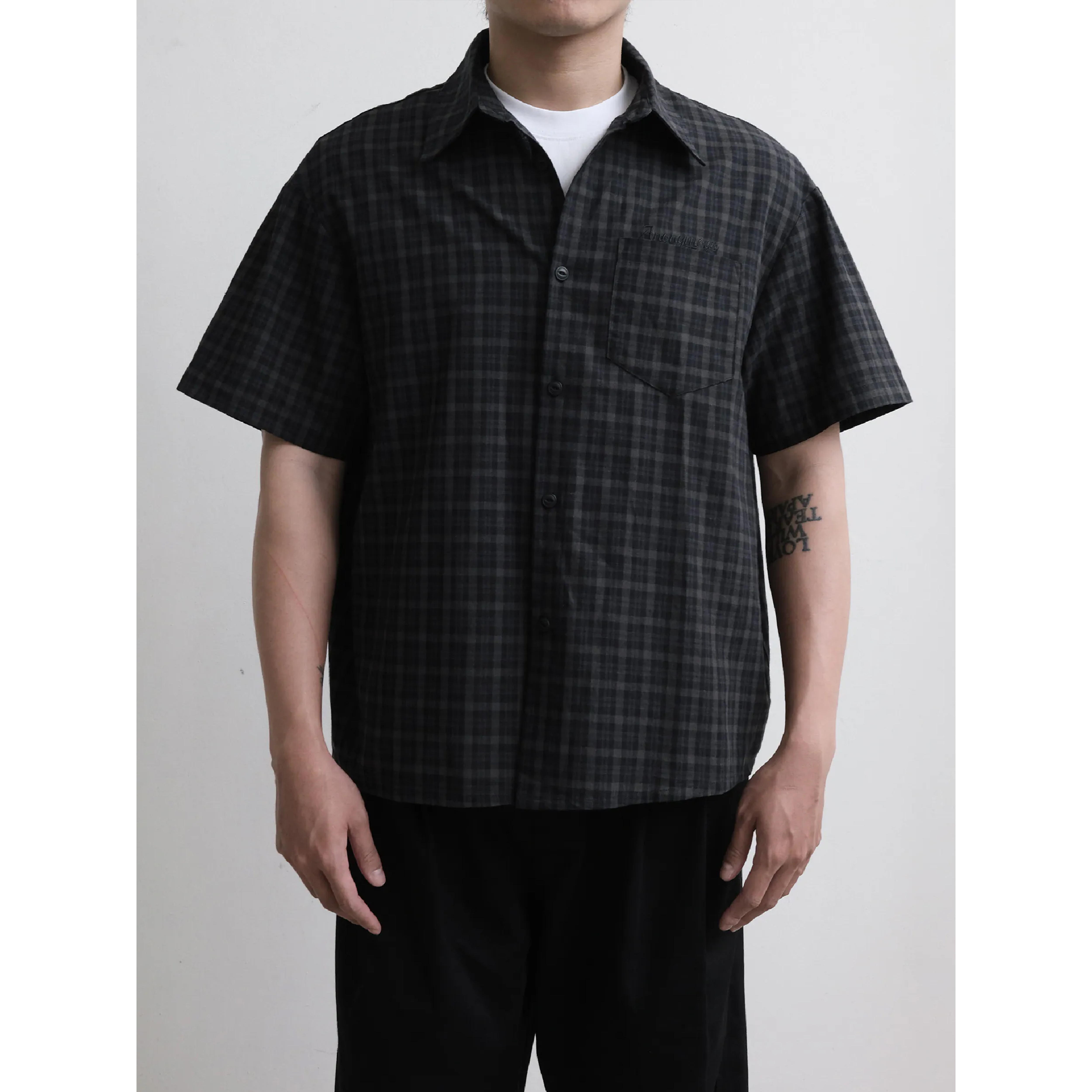 Anonymous Talking Short Sleeve Shirt 格紋襯衫