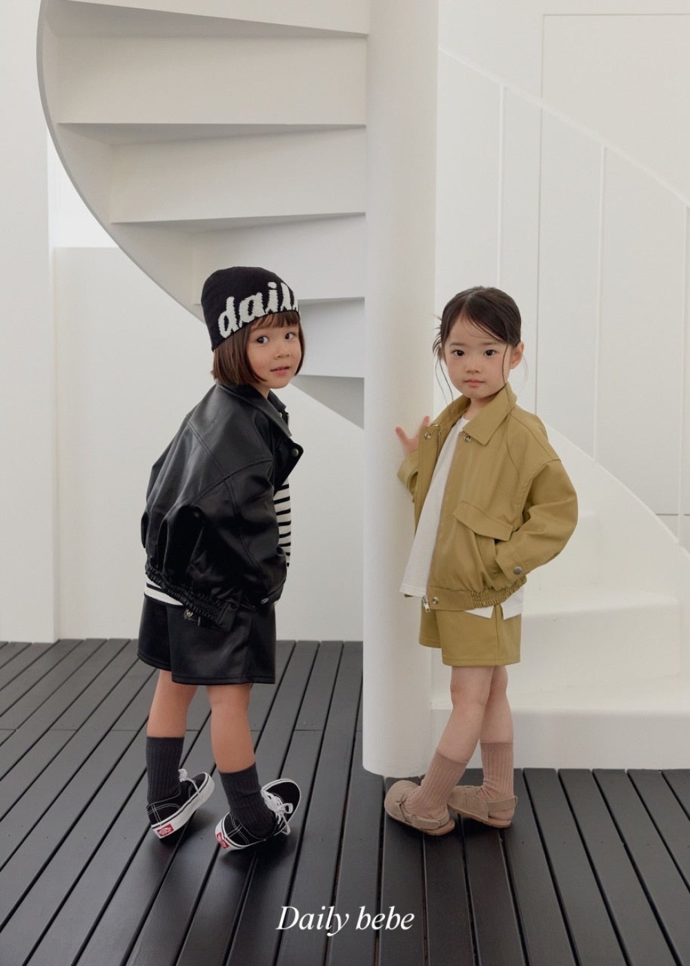 Dailybebe 皮夾克外套 / 2色