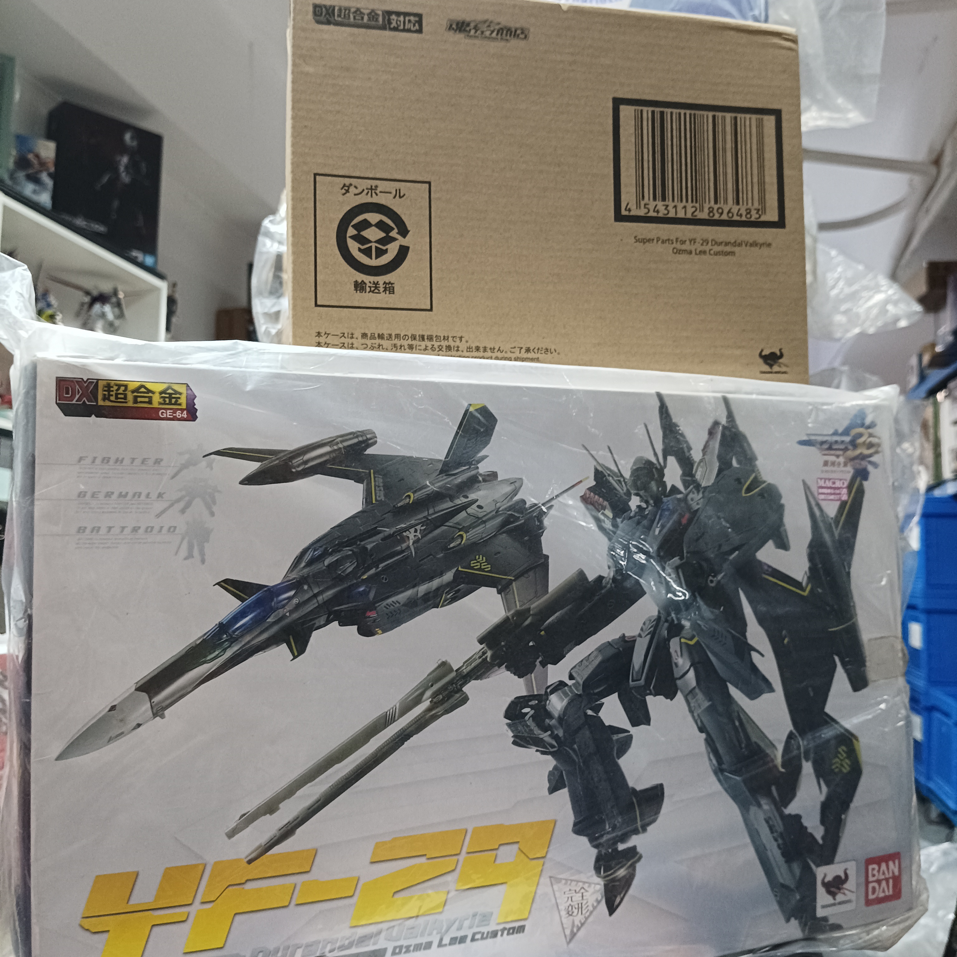 寄賣- Bandai DX超合金 超時空要塞 Macross YF29 Ozma Leo Custom 奧茲馬機 連 super part
