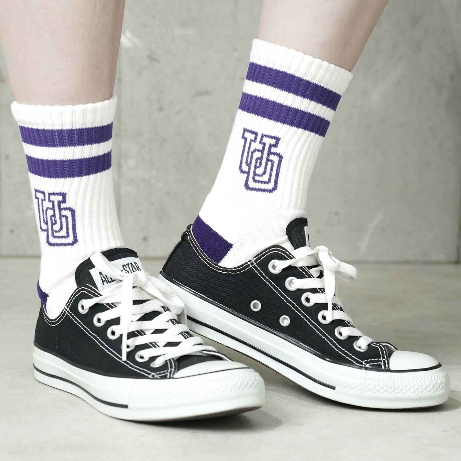 Universal Overall JP UO Logo 3P Socks