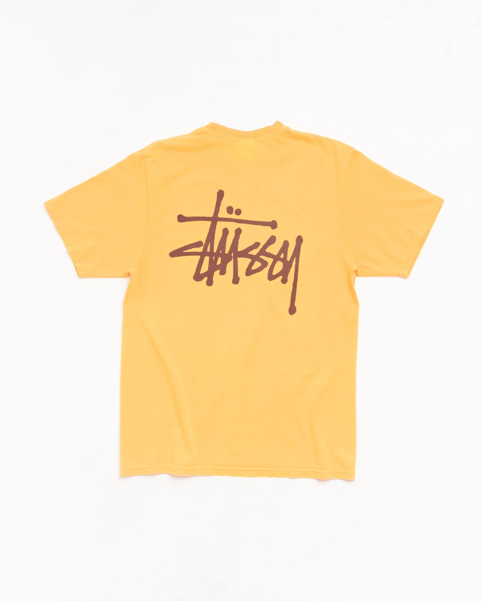 Stussy Basic Stussy Tee Pigment Dyed Marigold