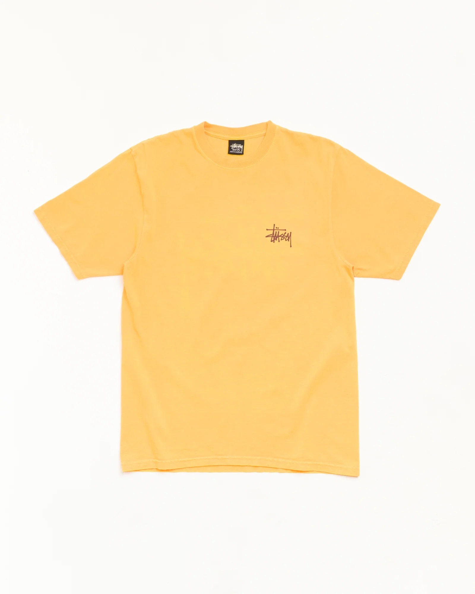 Stussy Basic Stussy Tee Pigment Dyed Marigold