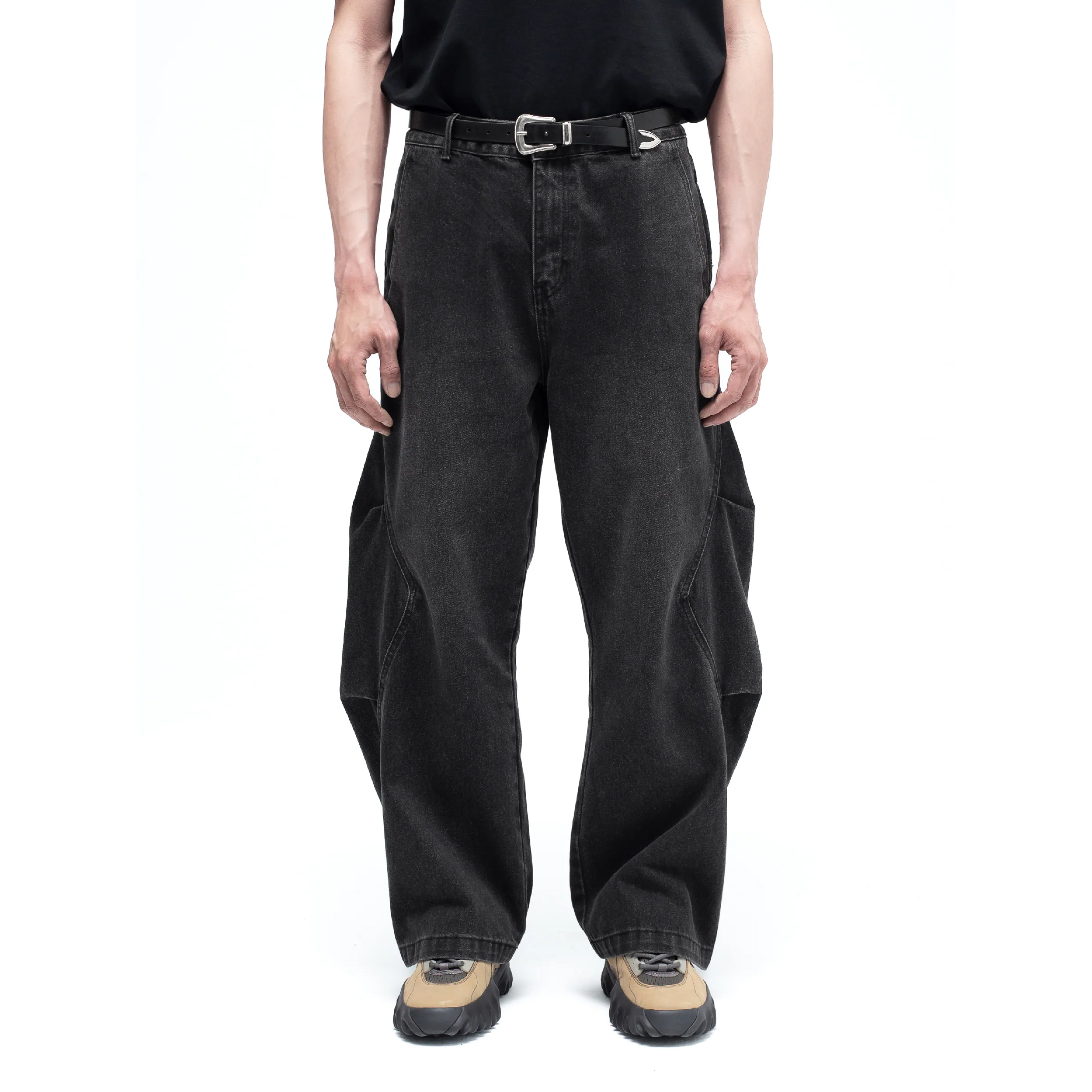 Anonymous Talking Pleated Denim Pants 皺褶牛仔褲