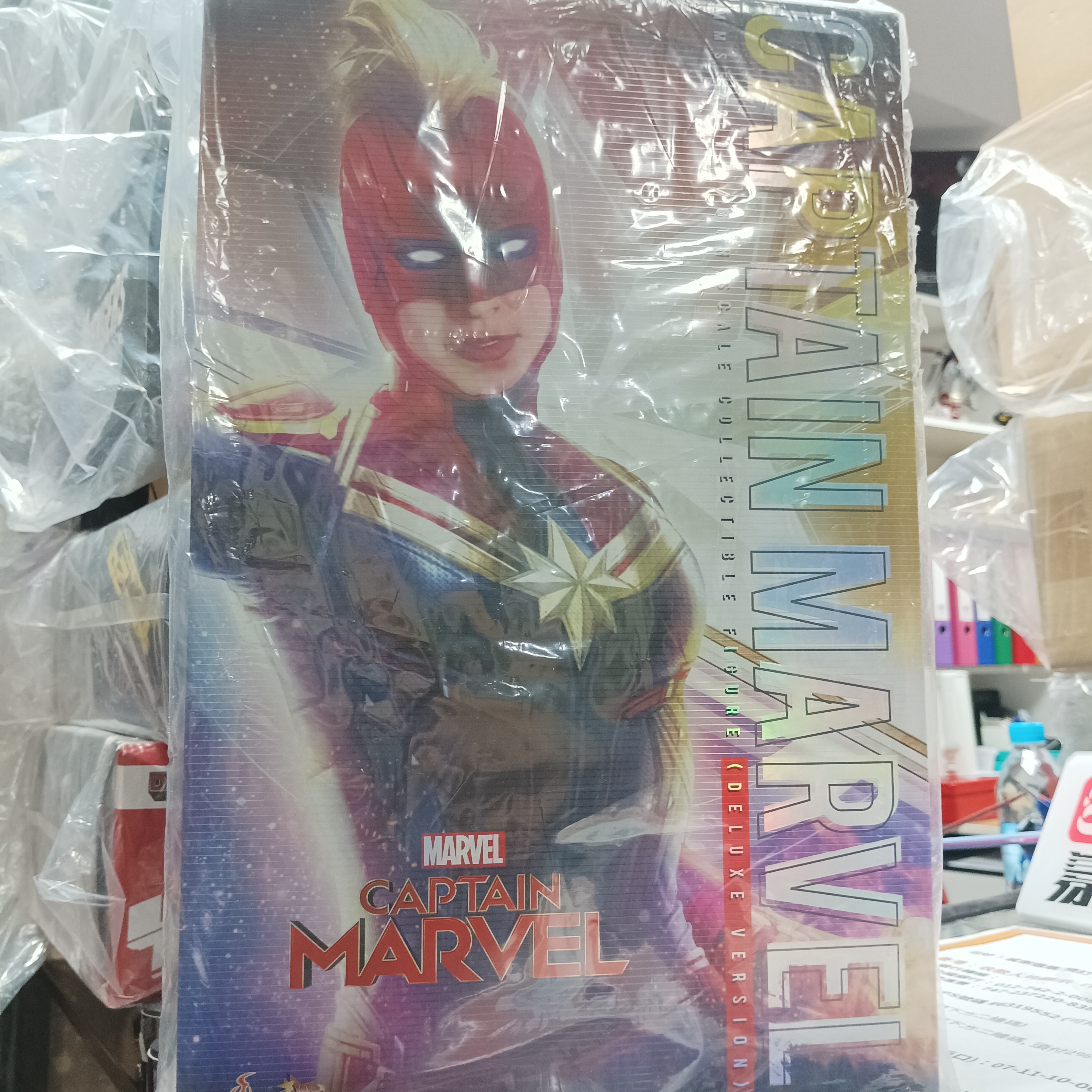寄賣- Hot Toys mms522 Captain Marvel Deluxe Version 驚奇隊長 豪華版