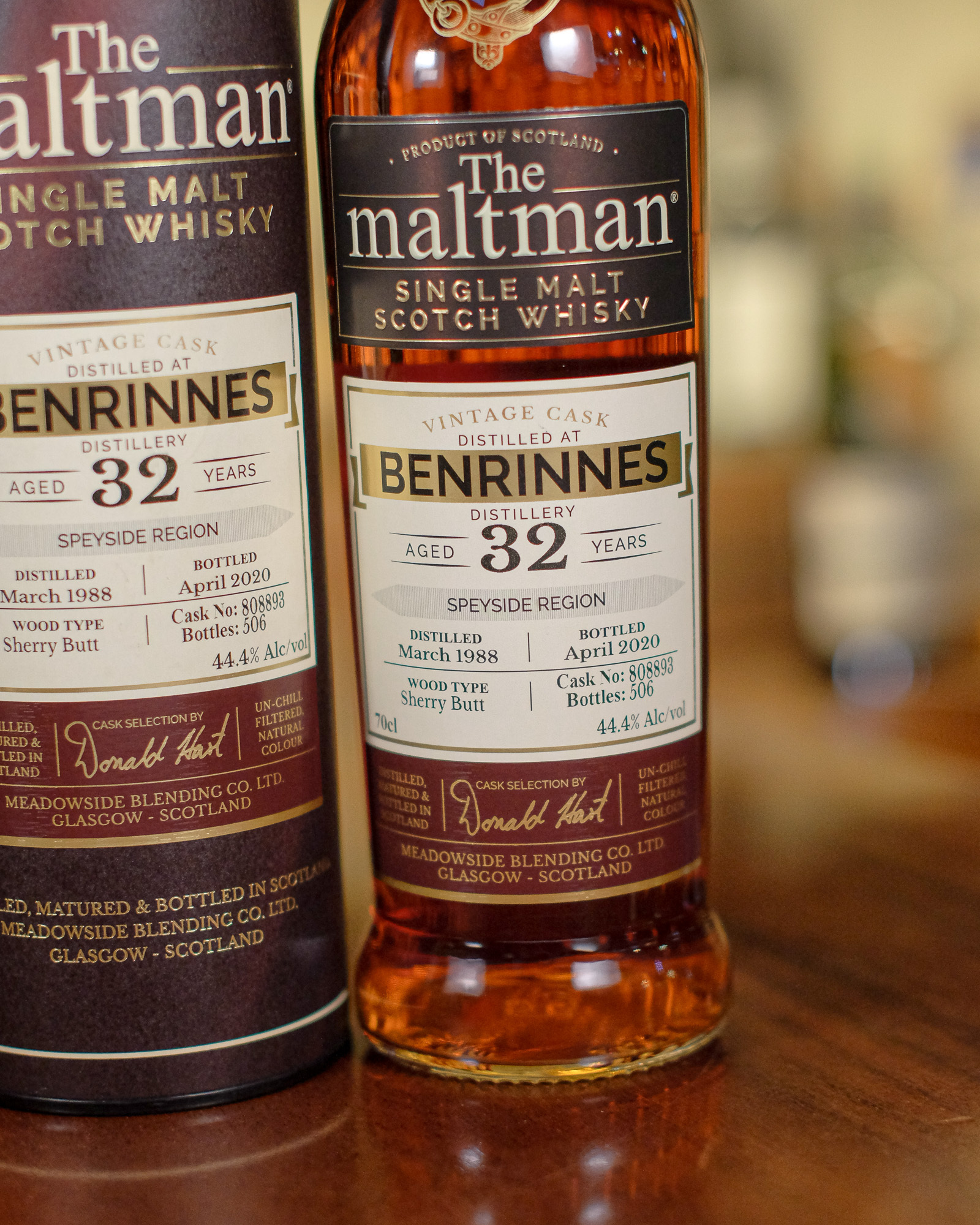 Benrinnes 1988/2020 32YO Sherry Butt #808893 44.4% The Maltman