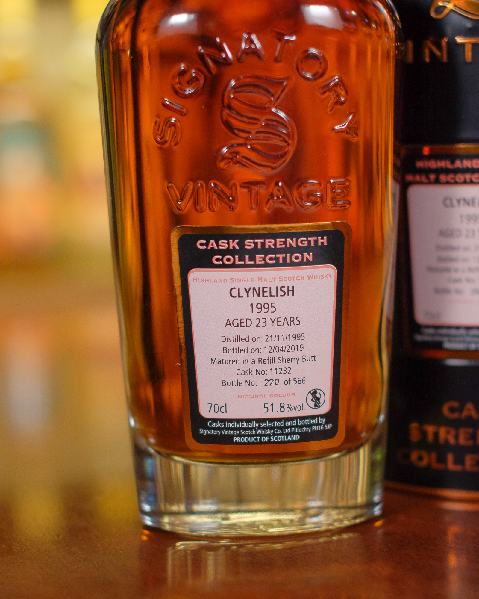 Clynelish 1995/2019 23YO Sherry Butt #11232 51.8% Signatory Vintage
