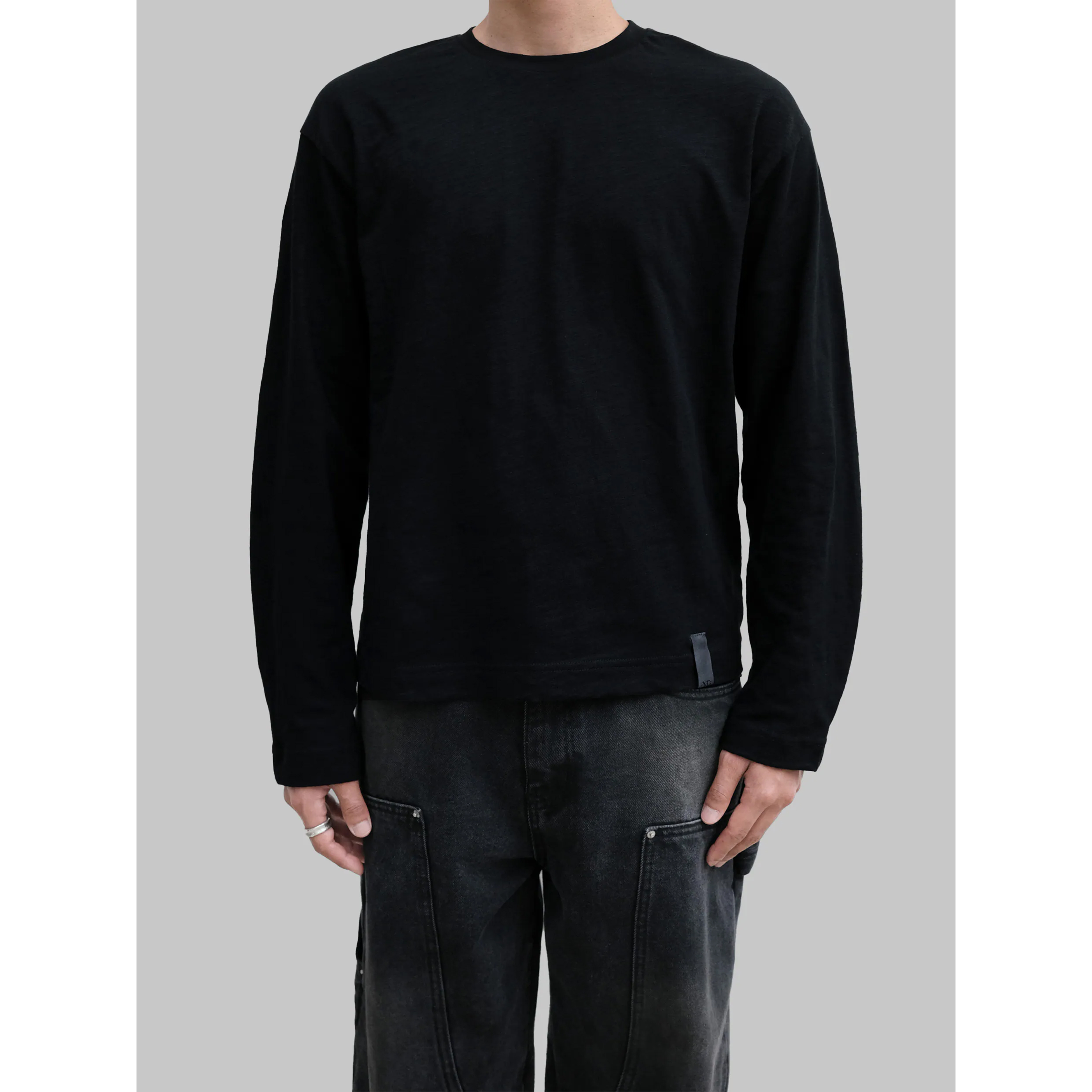 Anonymous Talking Pleated Long Sleeve Tee 褶皺長袖Tee