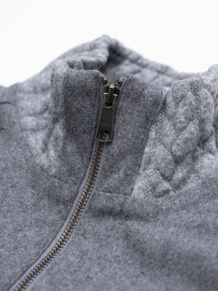 Grey Pot Pocket Cropped Wool