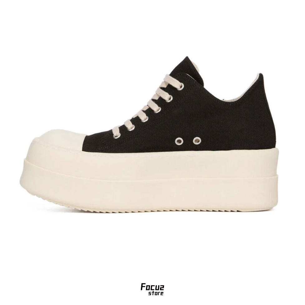 【Focus Store】現貨秒發 Rick Owens DRKSHDW Mega Bumper Low Sneakers "Black Milk" 黑色 DU02F6832
