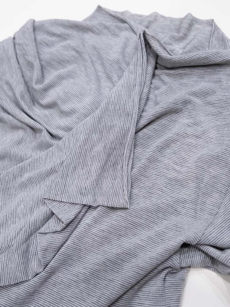 Grey Asymmetric Tencel Top