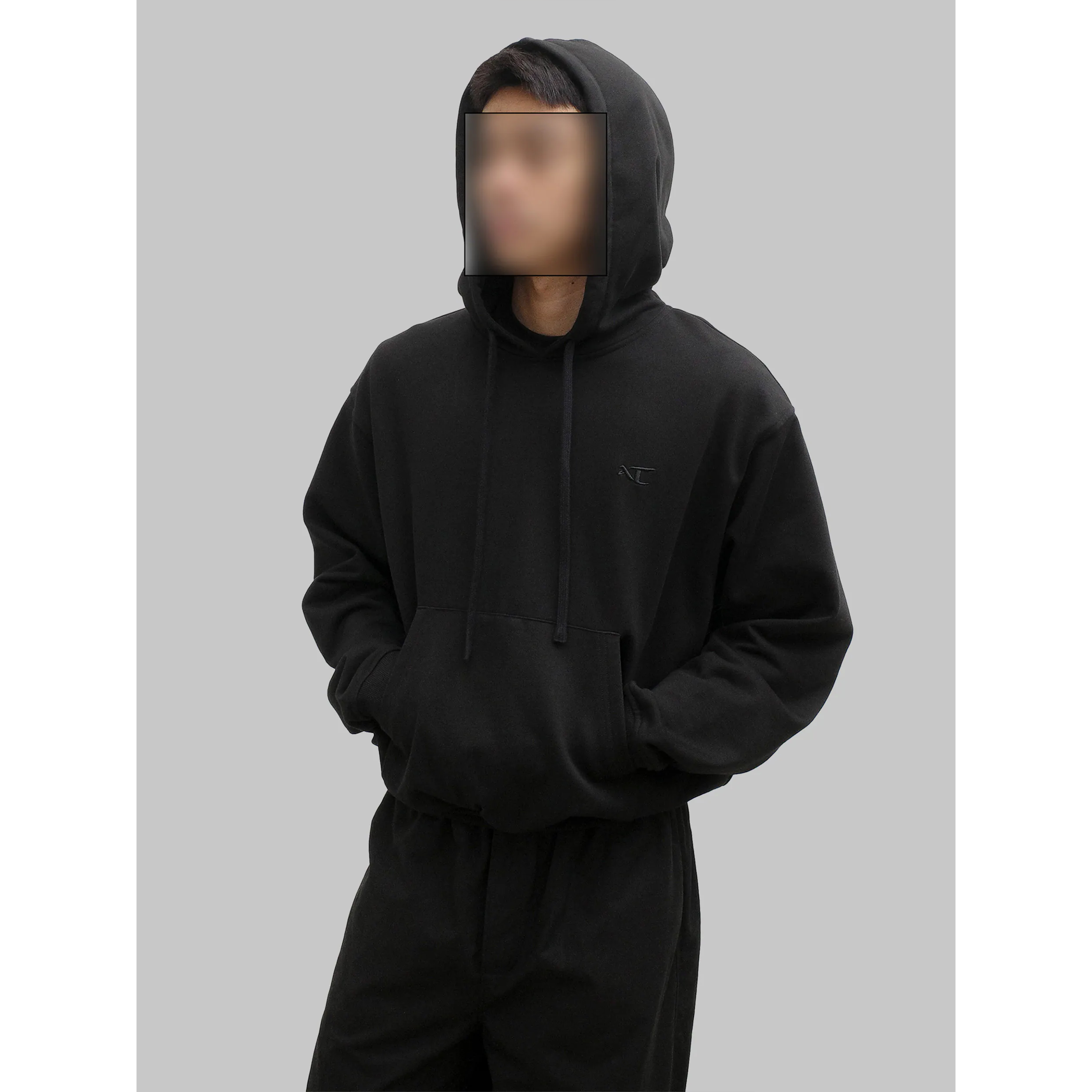 Anonymous Talking Logo Hoodie 小Logo刺繡帽Tee