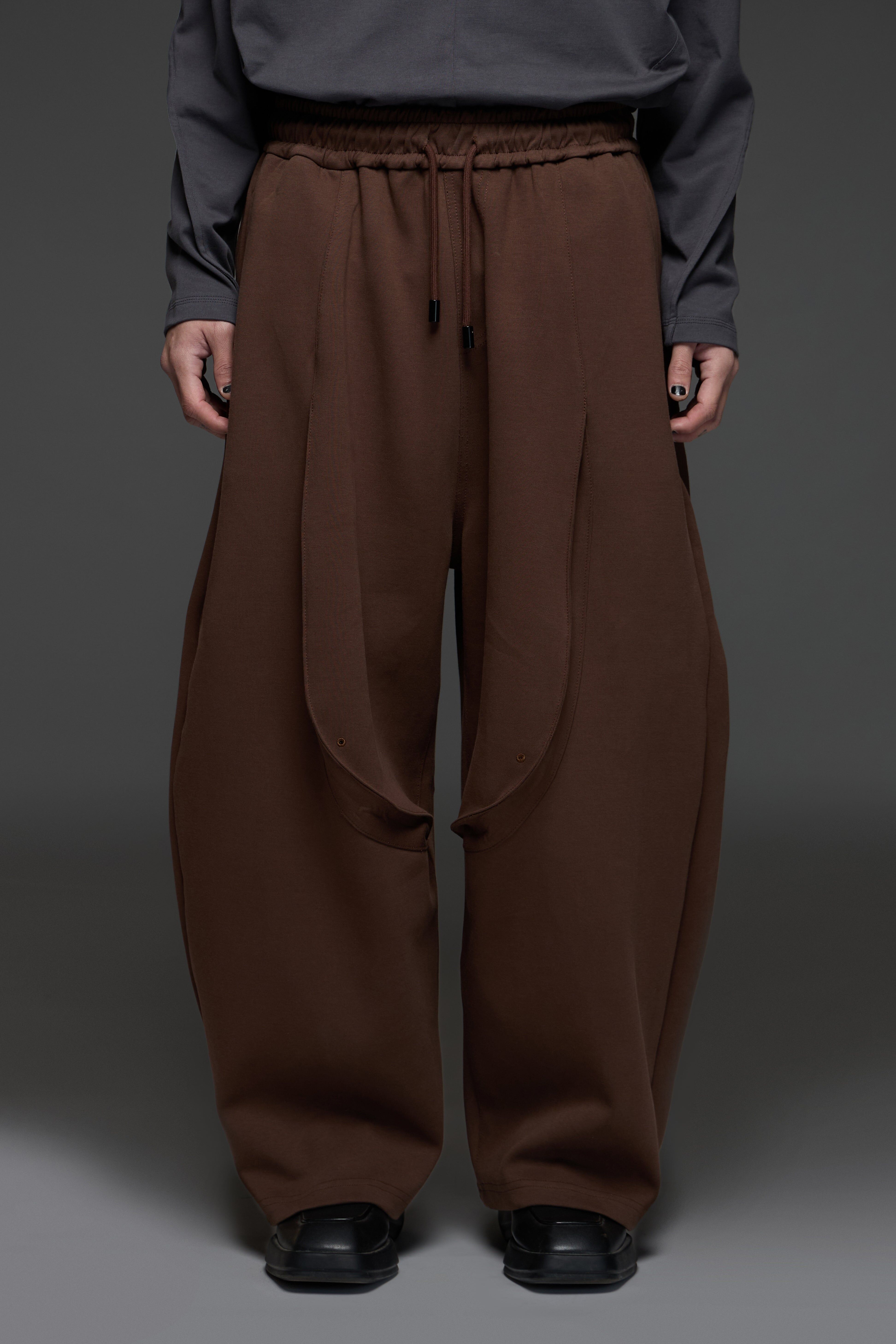 弧形寬版彎刀褲｜Curved Wide Pants