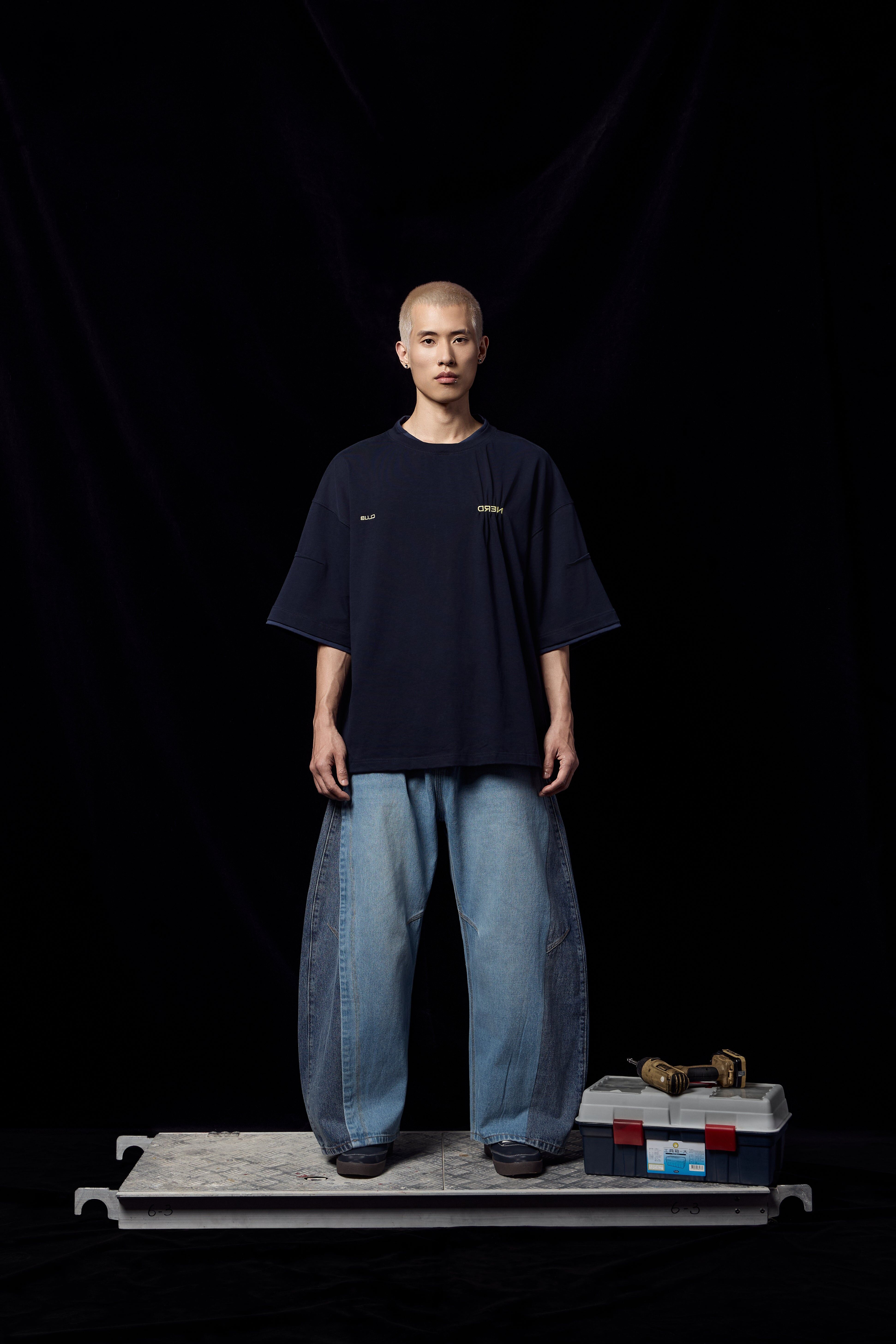 Construct Pleat T-Shirt