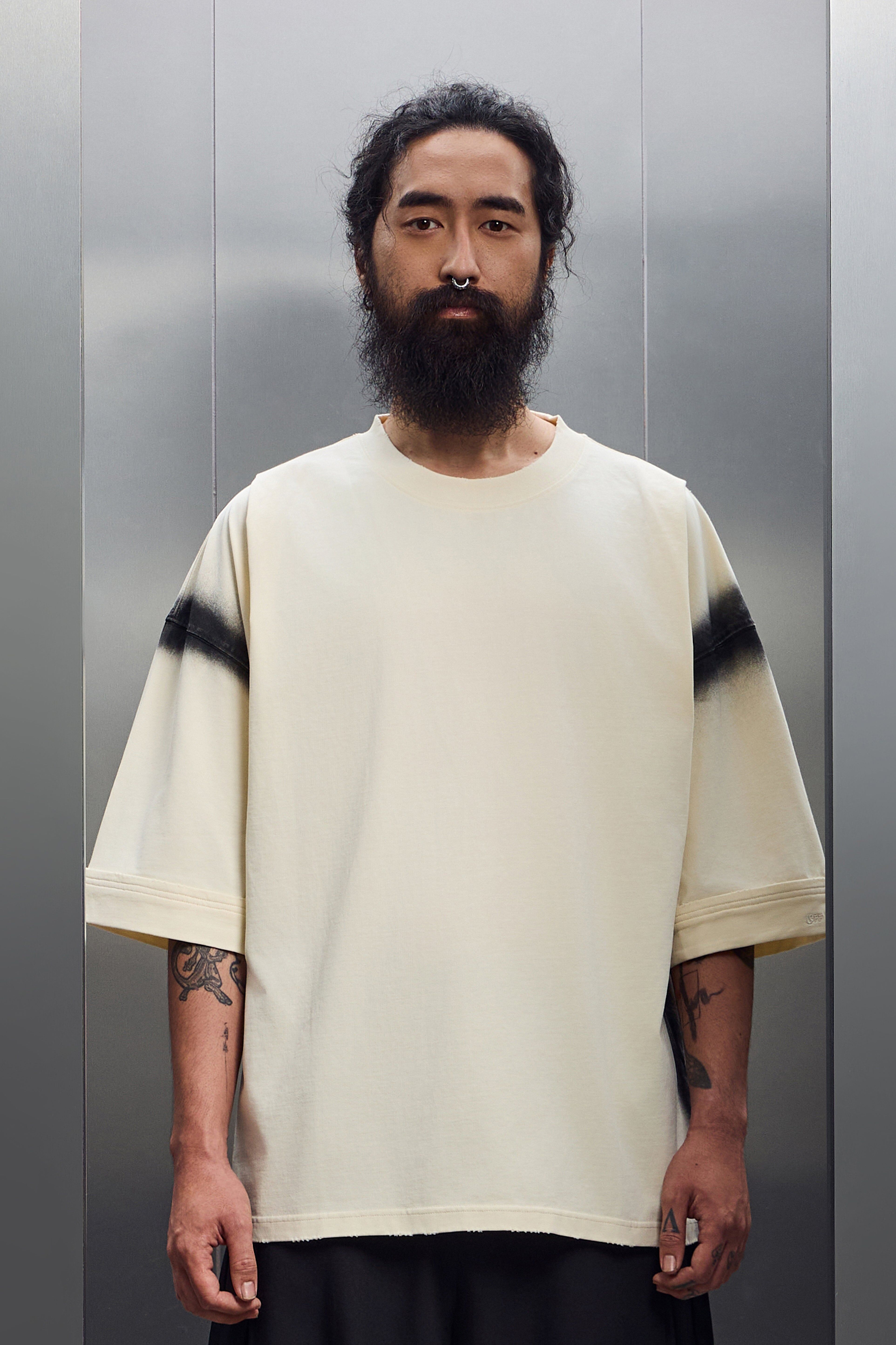 污跡抓皺短袖上衣｜Stain T-Shirt