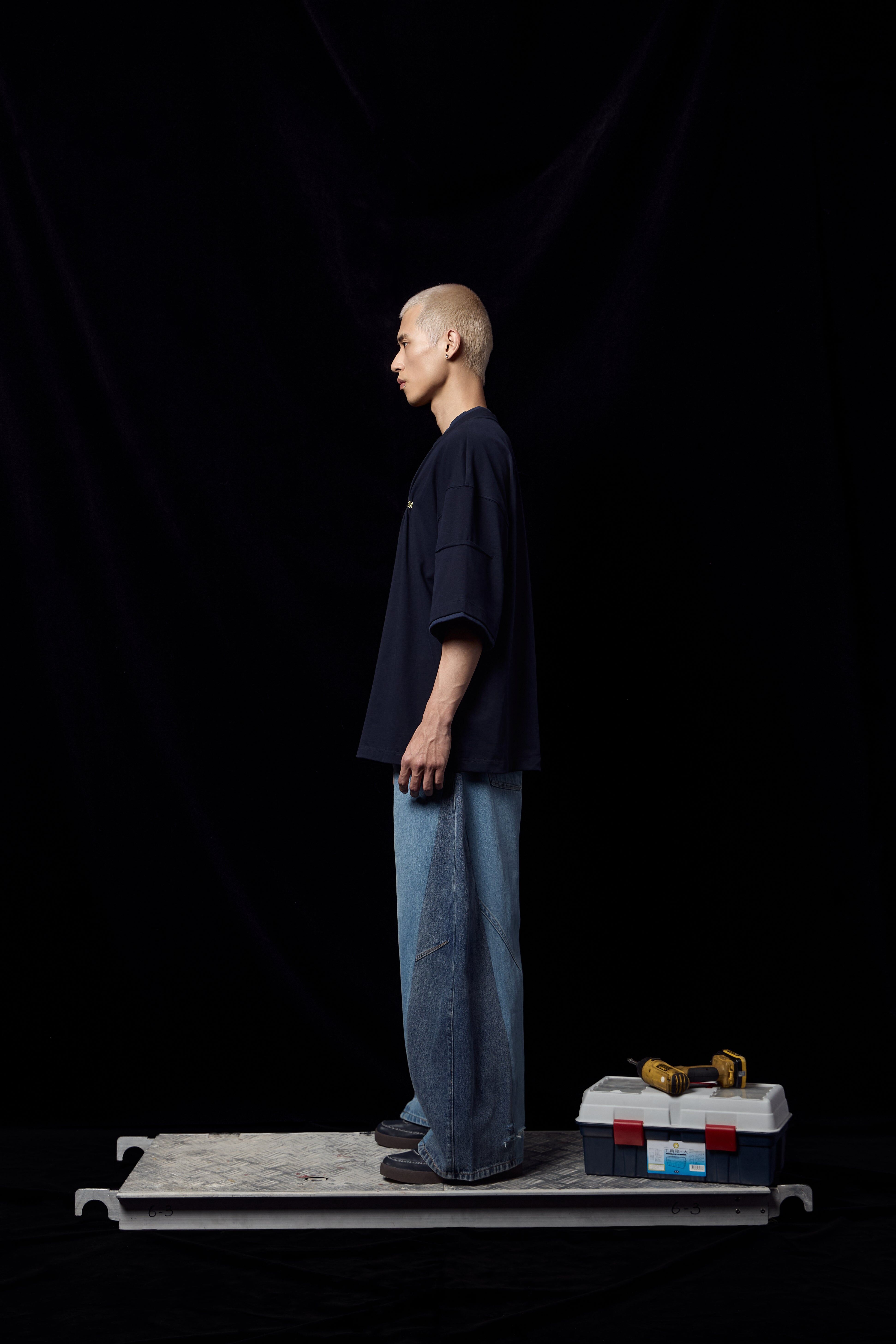 Construct Pleat T-Shirt