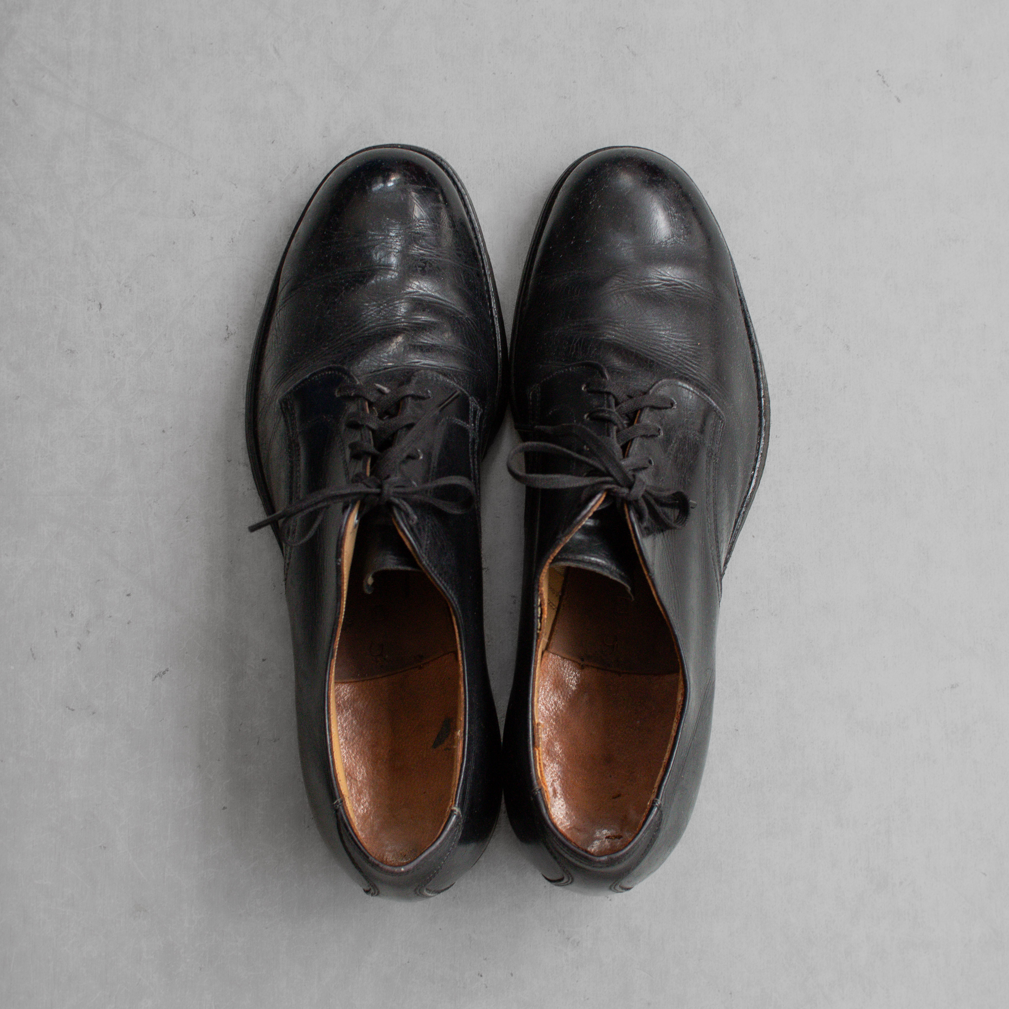 50S US NAVY SERVICE SHOES 美國 海軍 制服 黑色 皮鞋