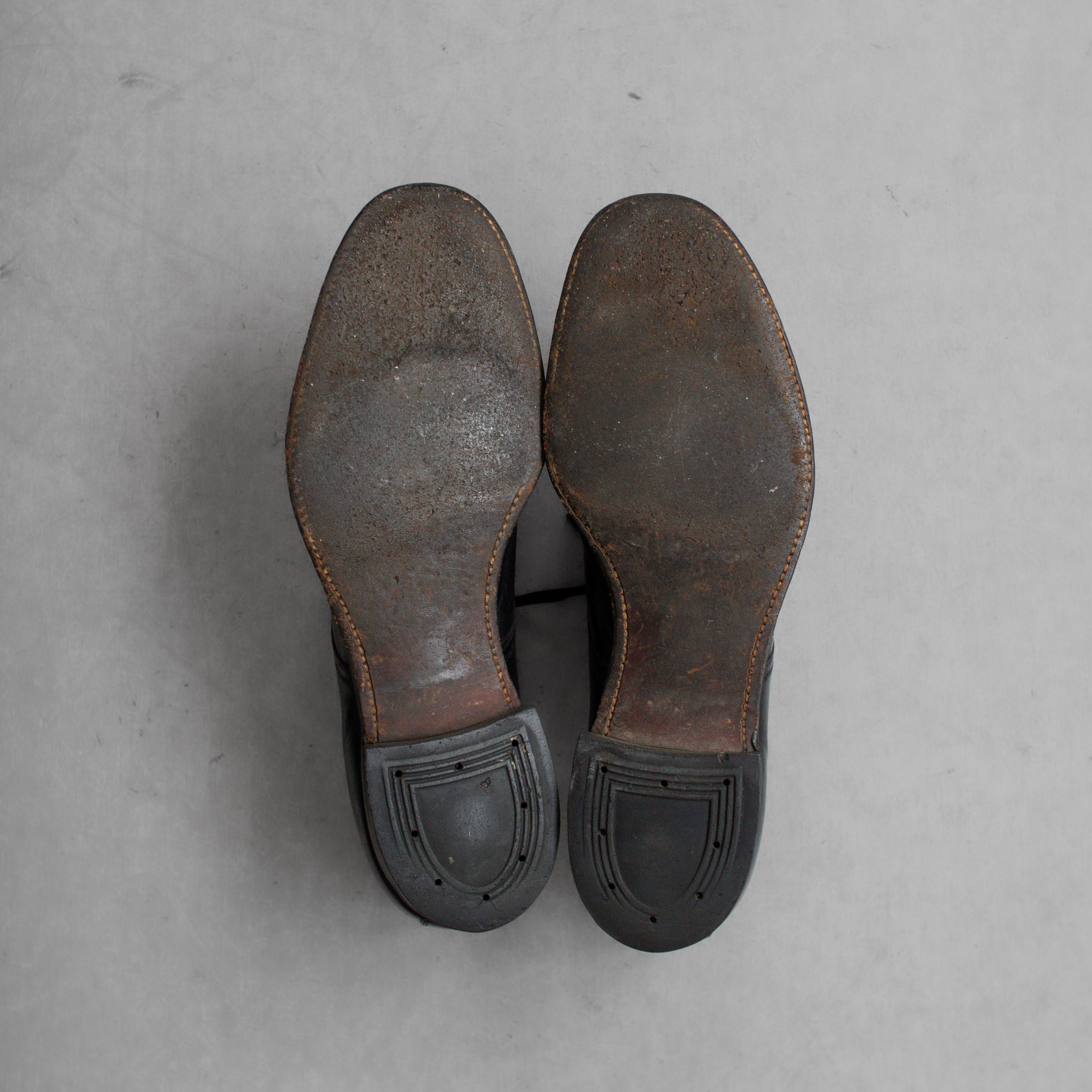50S US NAVY SERVICE SHOES 美國 海軍 制服 黑色 皮鞋