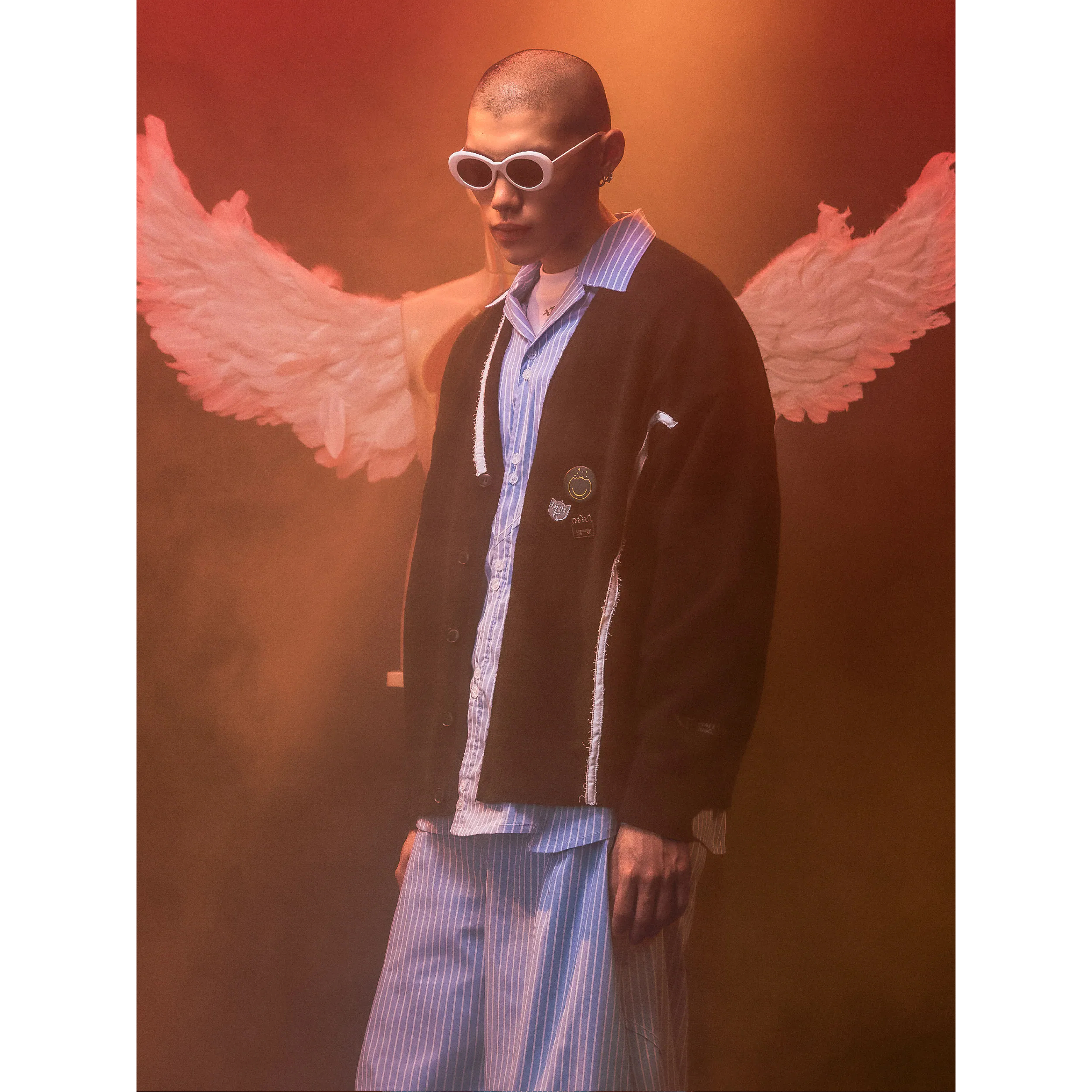 WS x AT WA05-“UNPLUGGED” Embroidered Cardigan