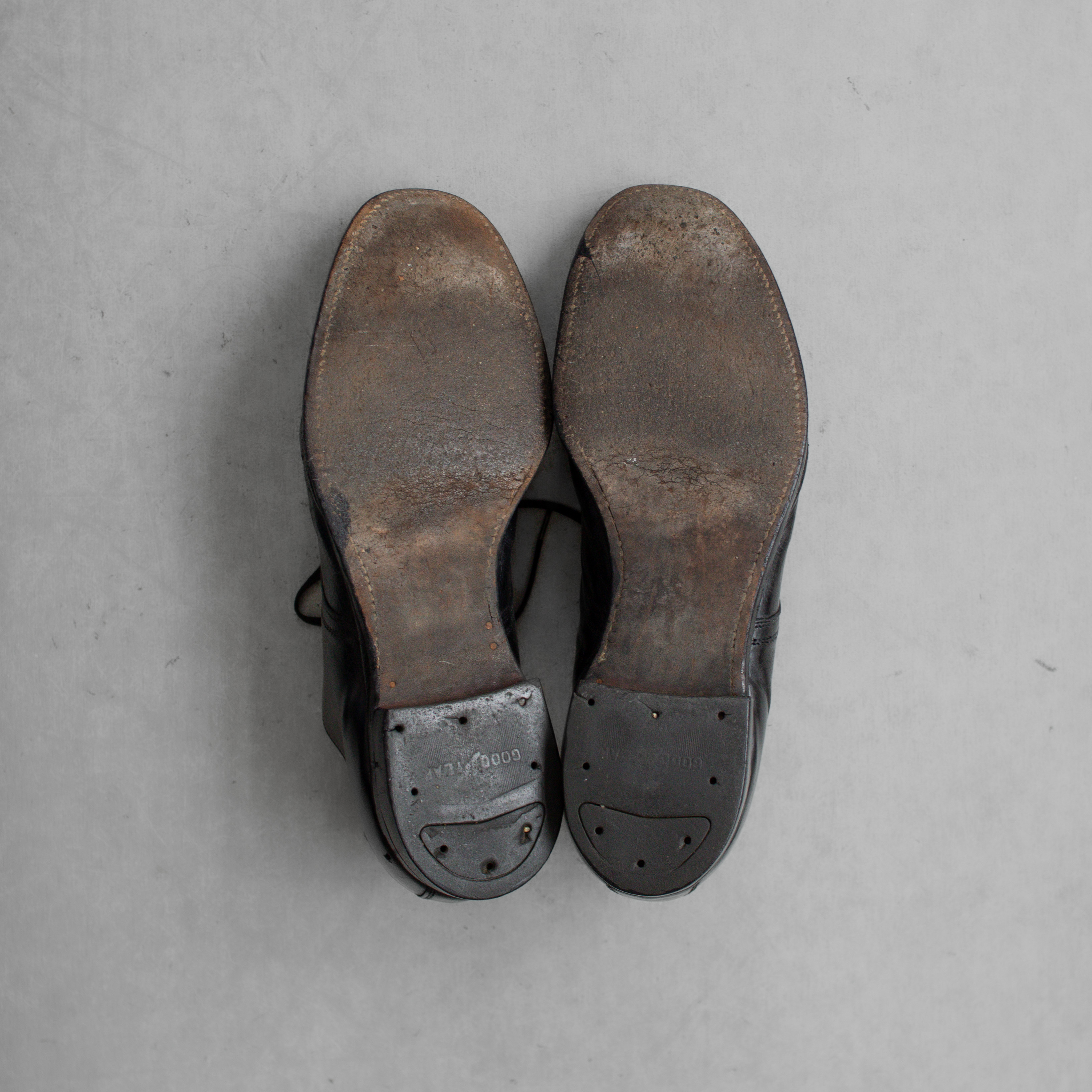 50S US NAVY SERVICE SHOES 美國 海軍 制服 黑色 皮鞋