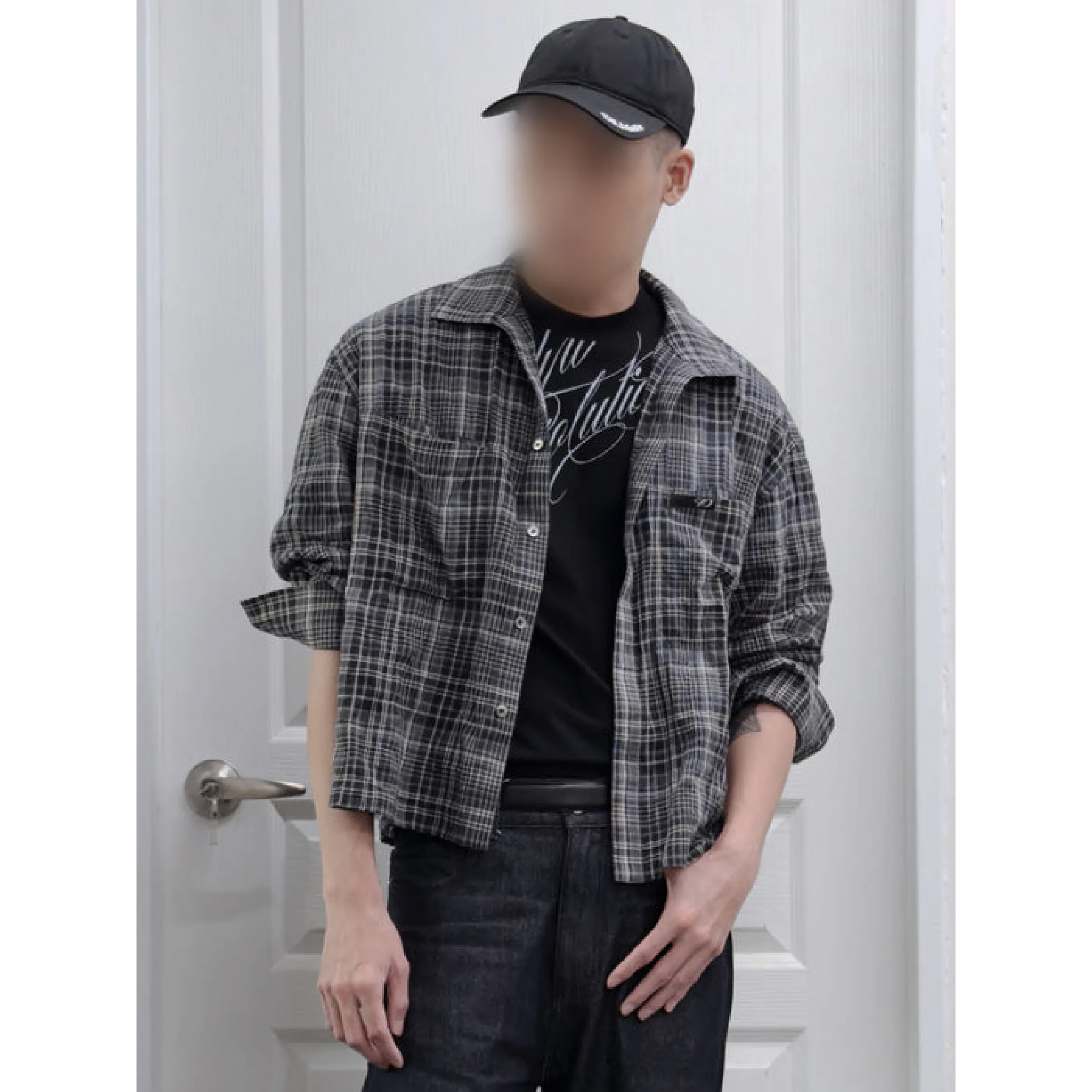 1dyll.assemblage 1ds Sheer-Check Boxy Shirts