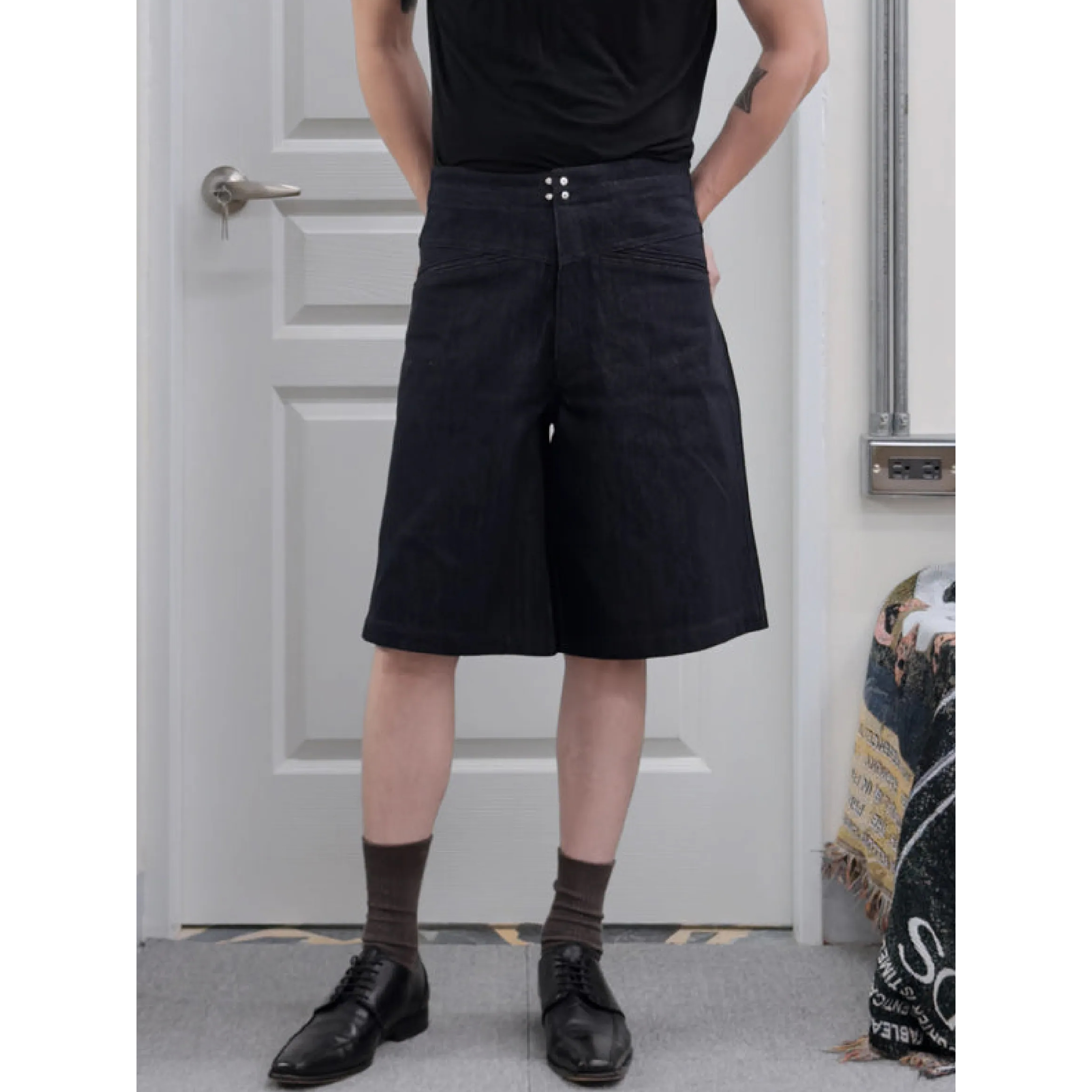 1dyll.assemblage 1ds Bias-Pocket Shorts