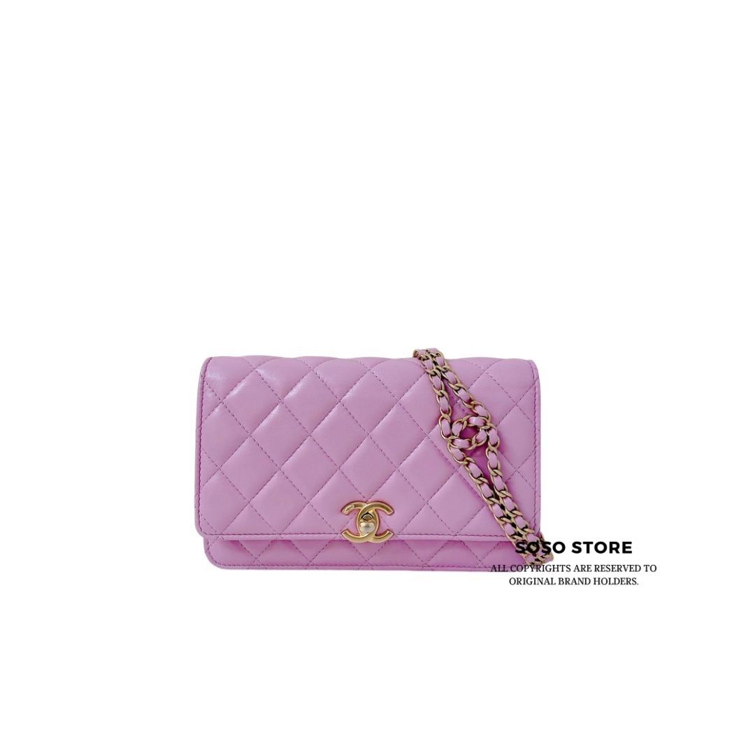 Chanel Wallet on Chain - Pink / GHW