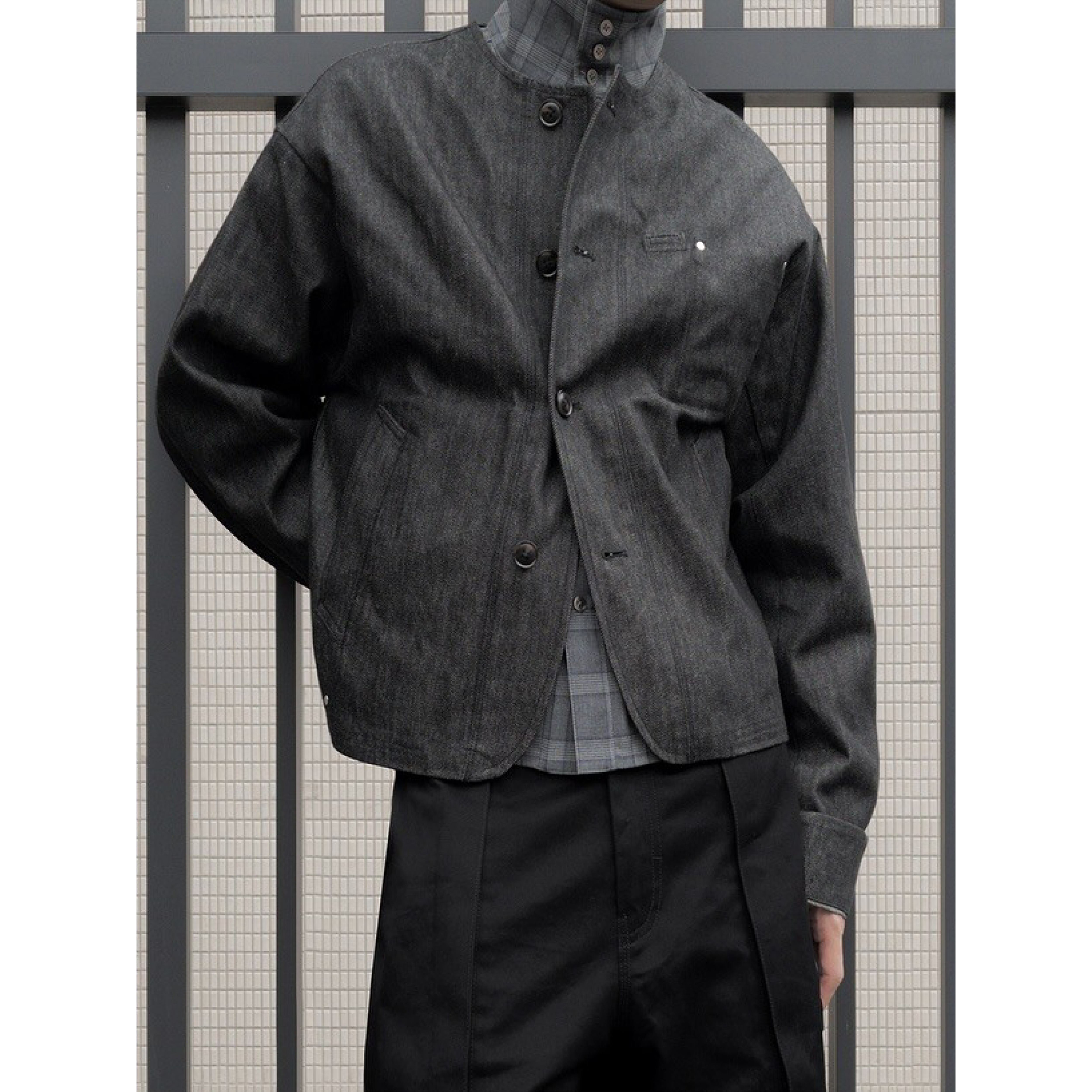 1dyll.assemblage 1ds Flatneck Denim Jacket