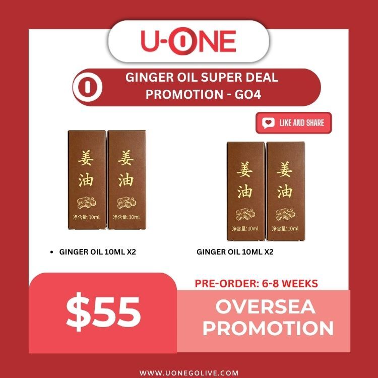 GINGER OIL SUPER DEAL  PROMOTION - GO4