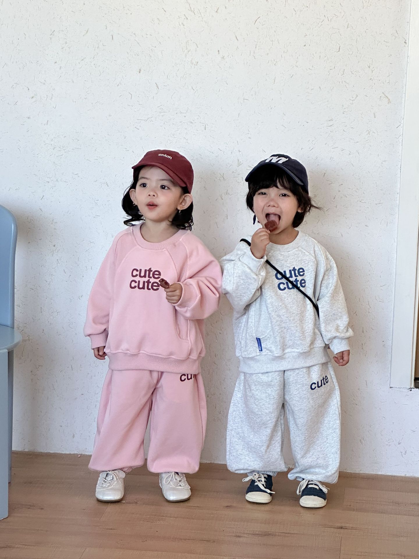 CUTE字母 長袖套裝2件組