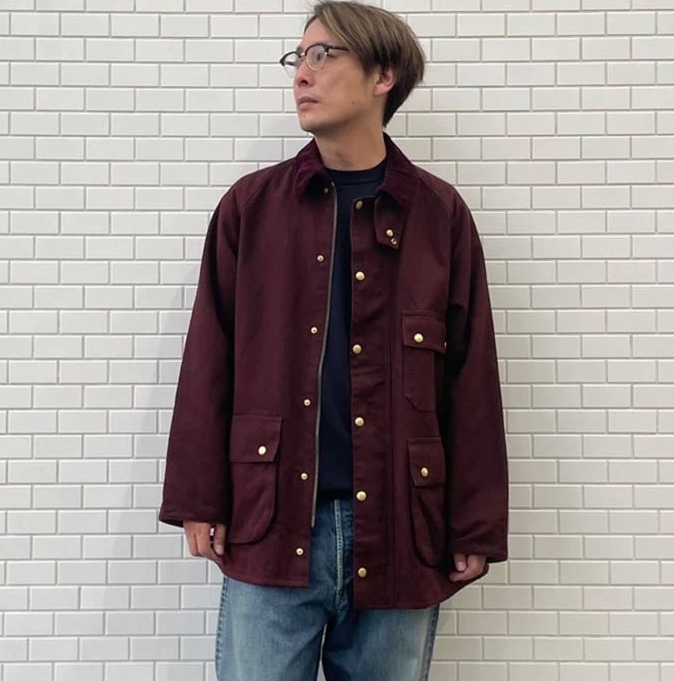 A.PRESSE 2026 A/W VINTAGE SILK HEMP RIDING OILED JACKET (26AAP-01-32) -PRE ORDER ITEM (預訂中)