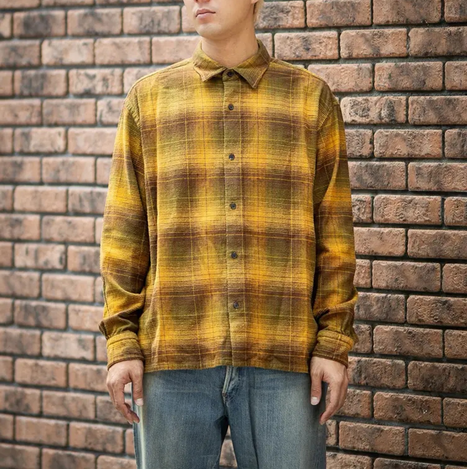 A.PRESSE 2026 A/W VINTAGE COTTON SILK NEP TWILL CHECK SHIRT (26AAP-02-06) - PRE ORDER ITEM (預訂中)