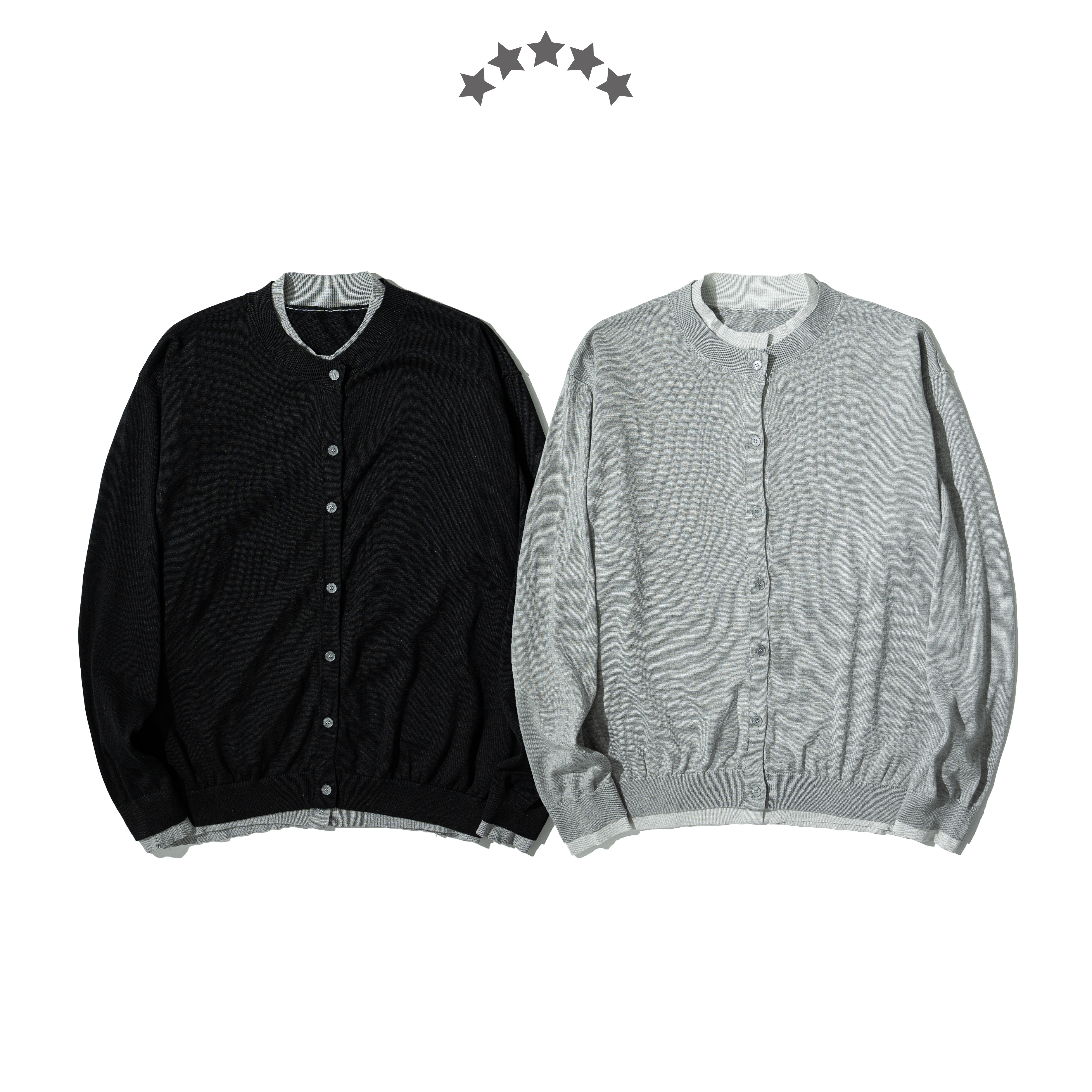 Double Layer Knit Jacket 雙層輕薄 針織外套 [S078]