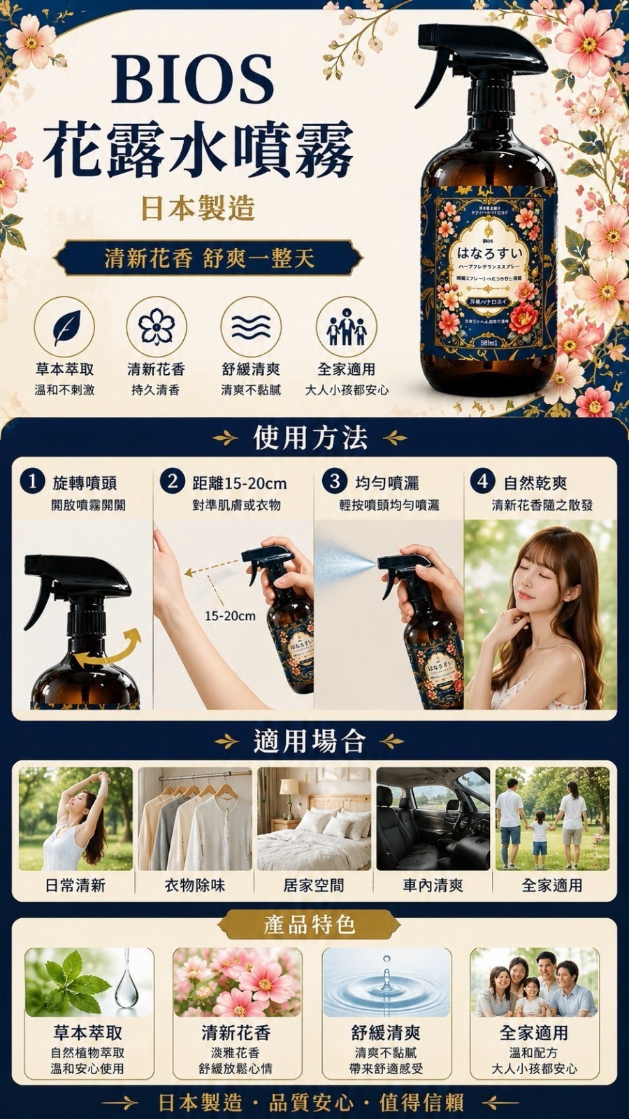 S22552BIOS 花露水草本香氛噴霧