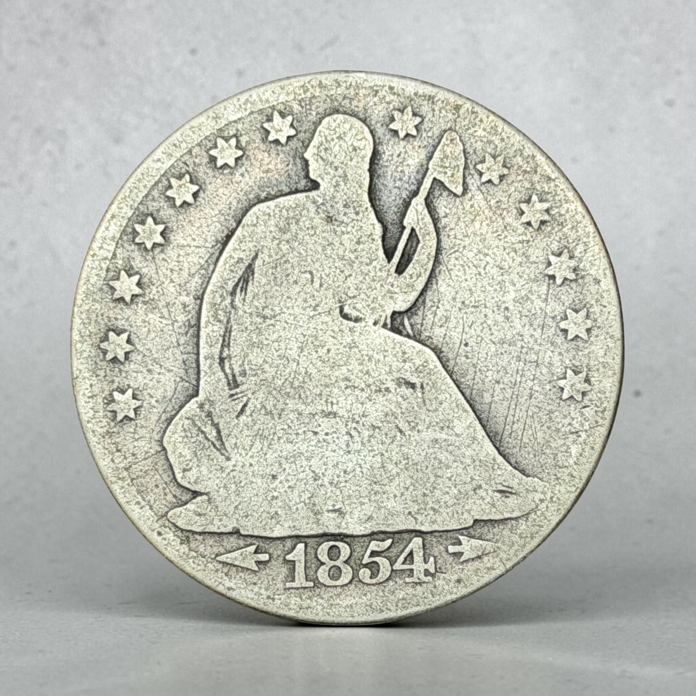 1854年美國半元 (90%銀)